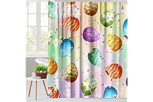 Spring Easter Decoration Easter Shower Curtain Set
