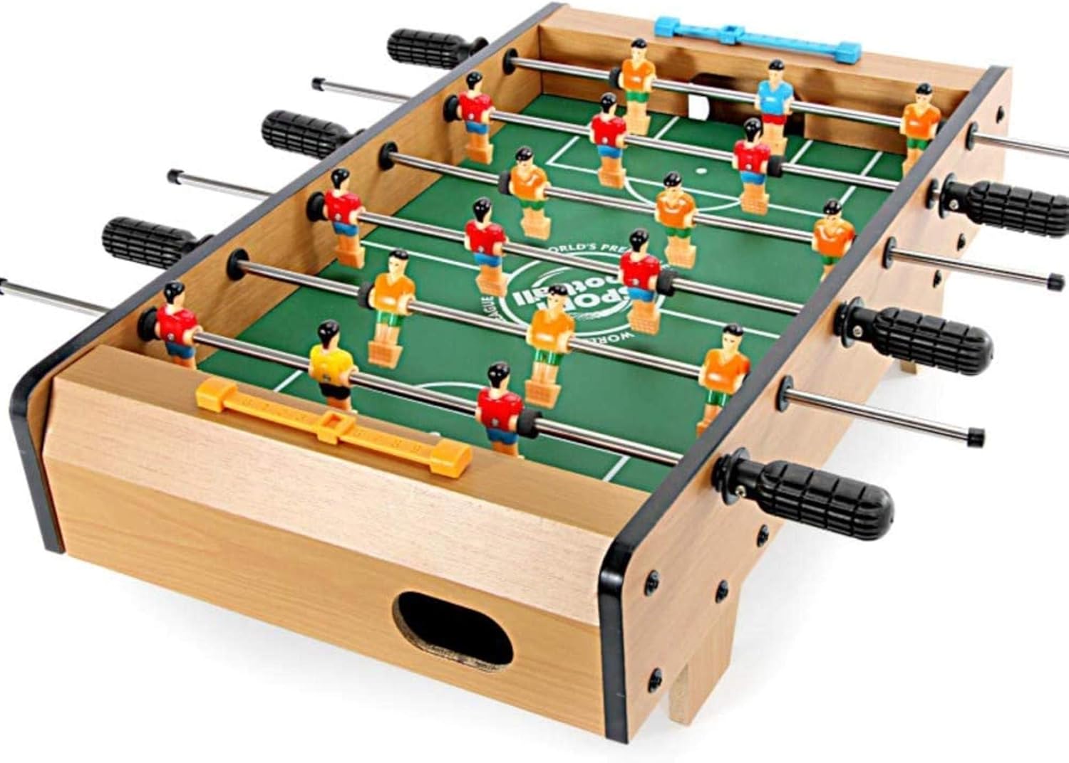 屋内サッカー木製テーブル（ボール2個付き）、大人用、家庭用、ゲーム