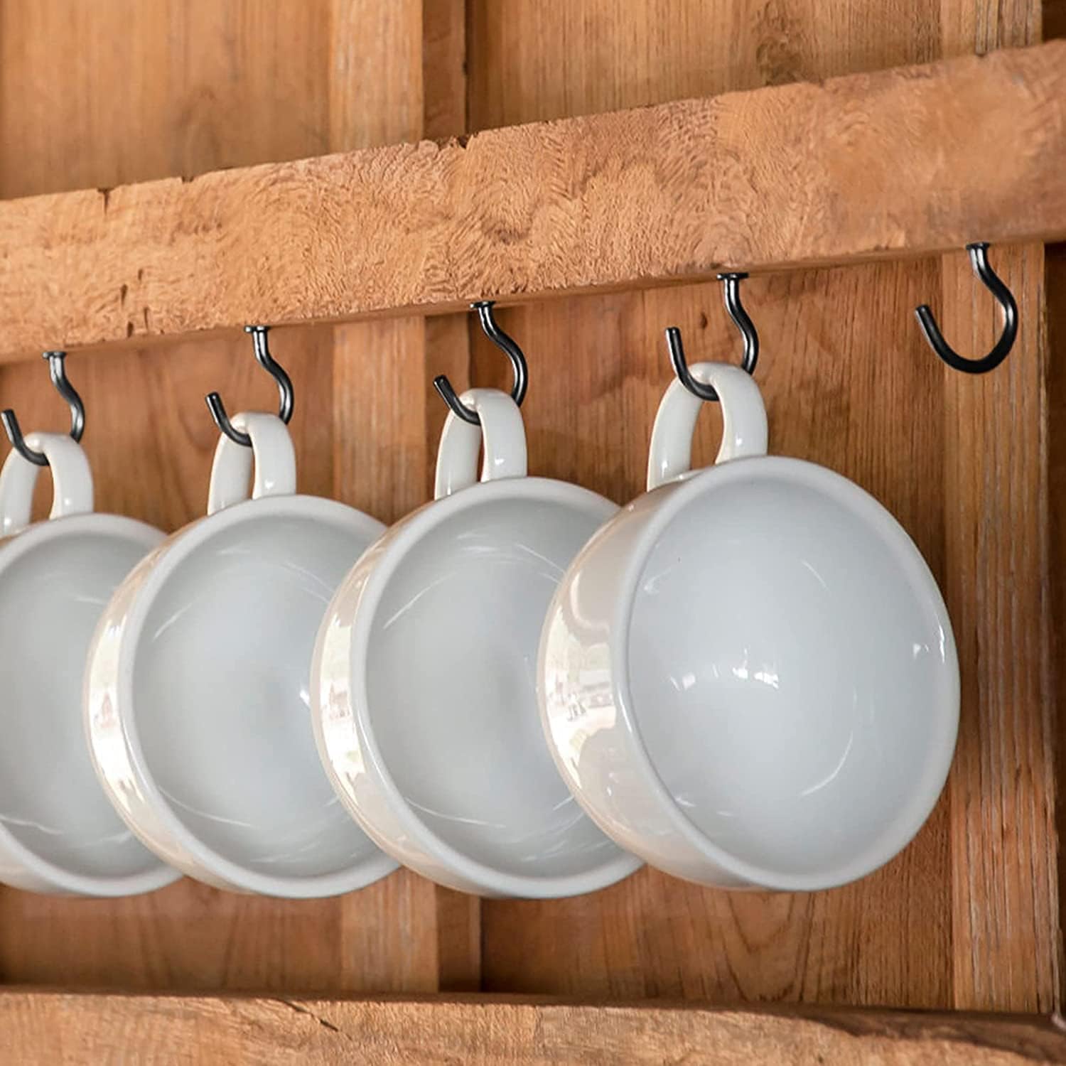 JUNBEI Hanging Plant Bracket, Wall Mount Hooks for Hanging Plants Bird Feeder Lanterns Wind Chimes