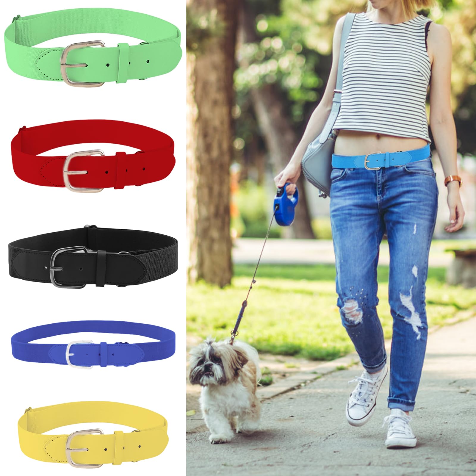 Ceinture de baseball réglable élastique pour enfants