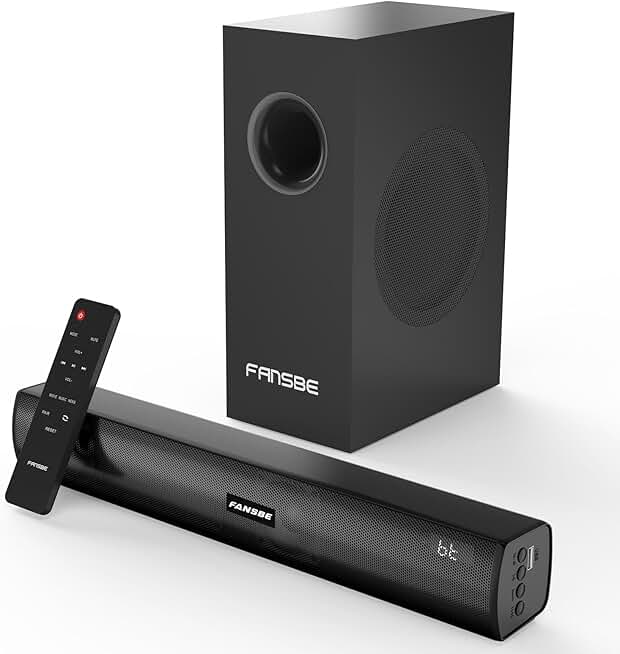 Home Theater Sound Bar Subwoofer, Sound Bar Bluetooth Surround Speakers, TV Speakers Sound Bars Bluetooth Hdmi(ARC) Optical Coaxia