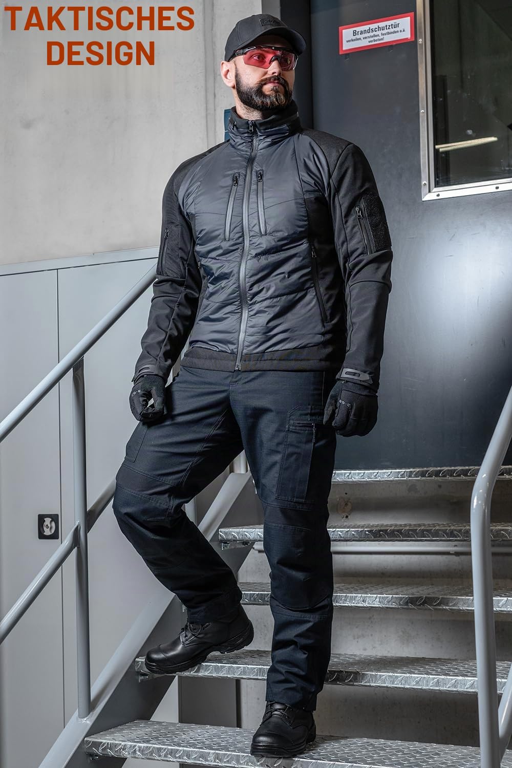 ACE Schakal Herren-Stiefel - Einsatz-Schnürstiefel aus Crazy Horse Leder für Männer