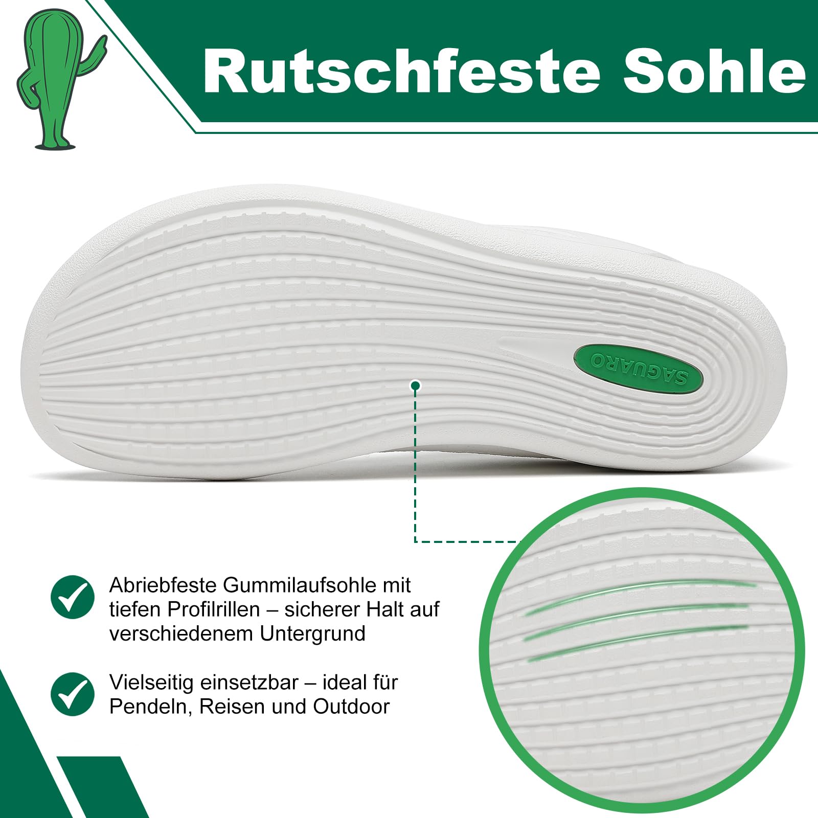 SAGUARO Unisex Knit Barfußschuhe - Weich Minimalistische Barfuß Sneaker mit Breiter Zehenbox & Zero Drop für Alltag und Reisen Gr.36-46