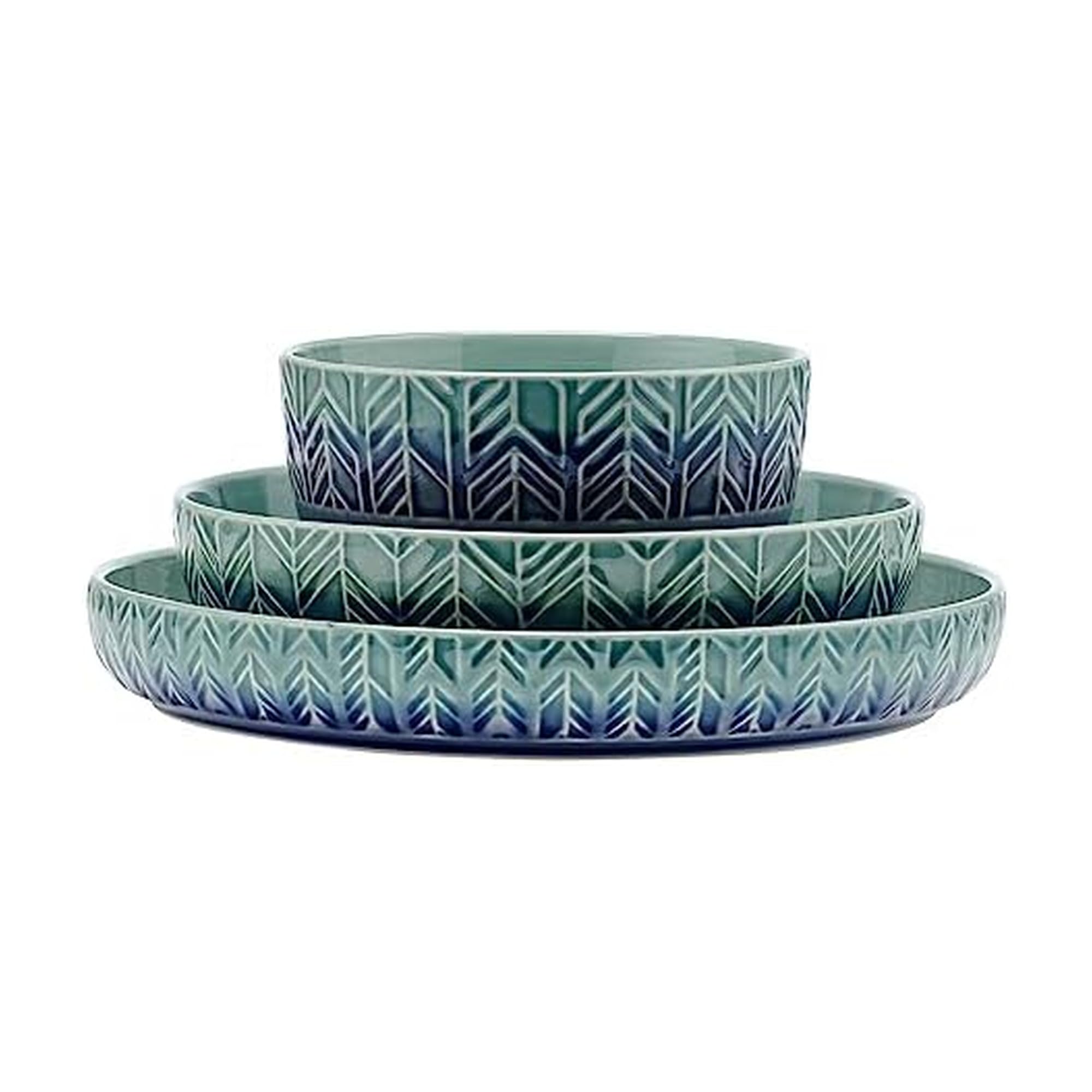 Osborne 9 Piece Dinnerware Bowl Set, Service for 3
