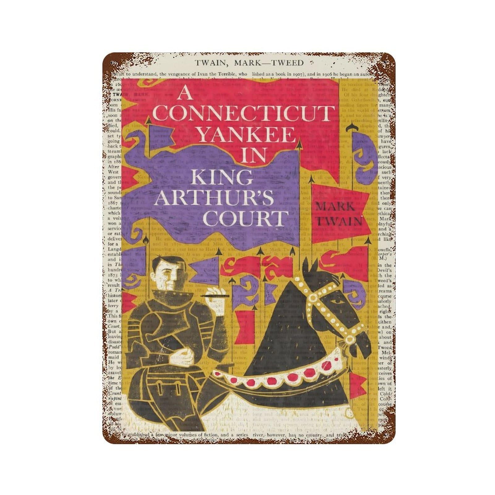 xiaoxiaoshen A Connecticut Yankee In King Arthur's Court Wall Decor Art Metal Tin Poster Modern Home Decor Art Home Bar Shop Decorations Vintage Sign 40x30cm