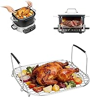 Vista 8 de Rejilla para freidora de aire Ninja Crispi para 4QT Ninja Crispi, piezas de repuesto para freidora de aire, acero inoxidable de grado alimenticio