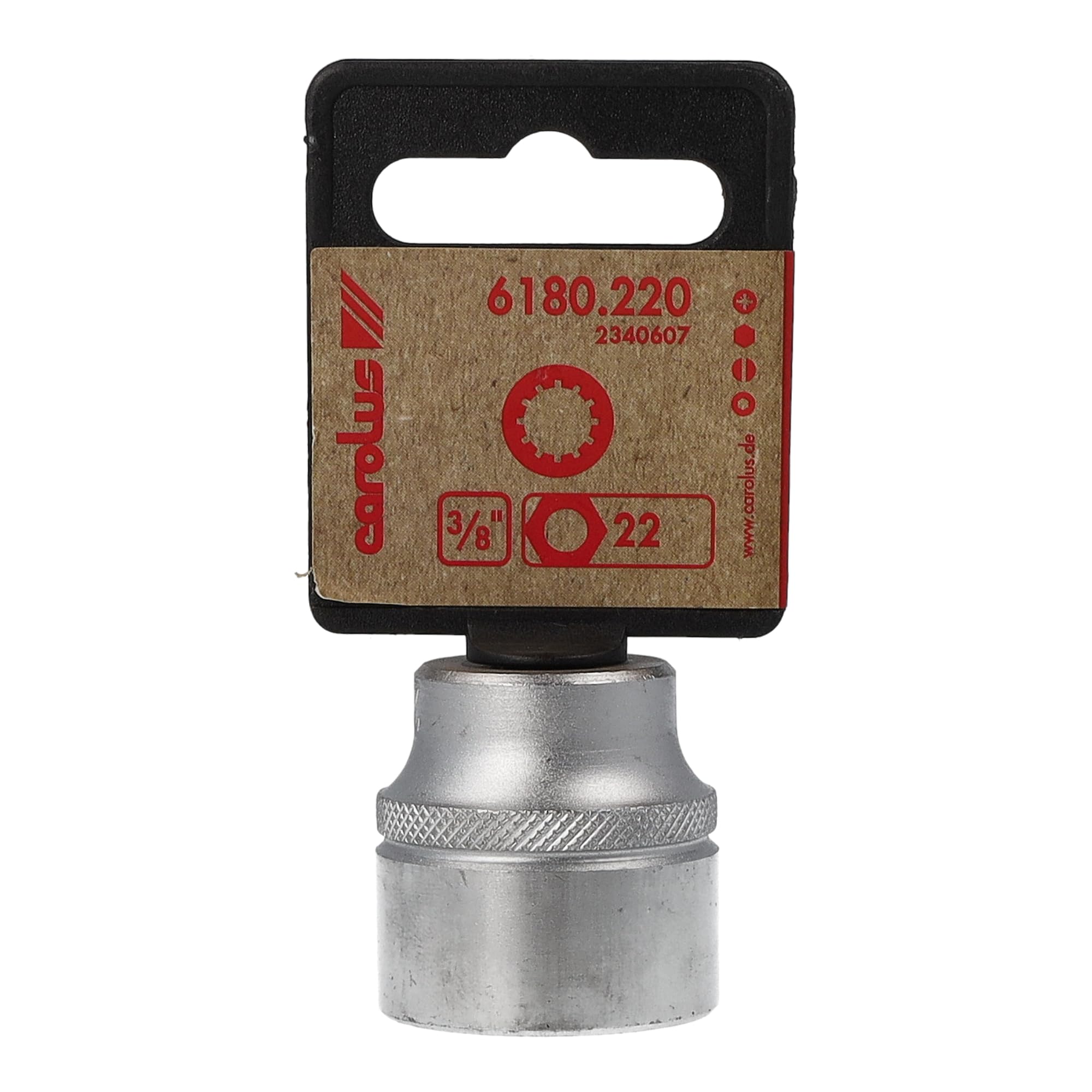 Carolus 5180.160 Hex Socket 22 mm 3/8 Inch Spline, 6180.220