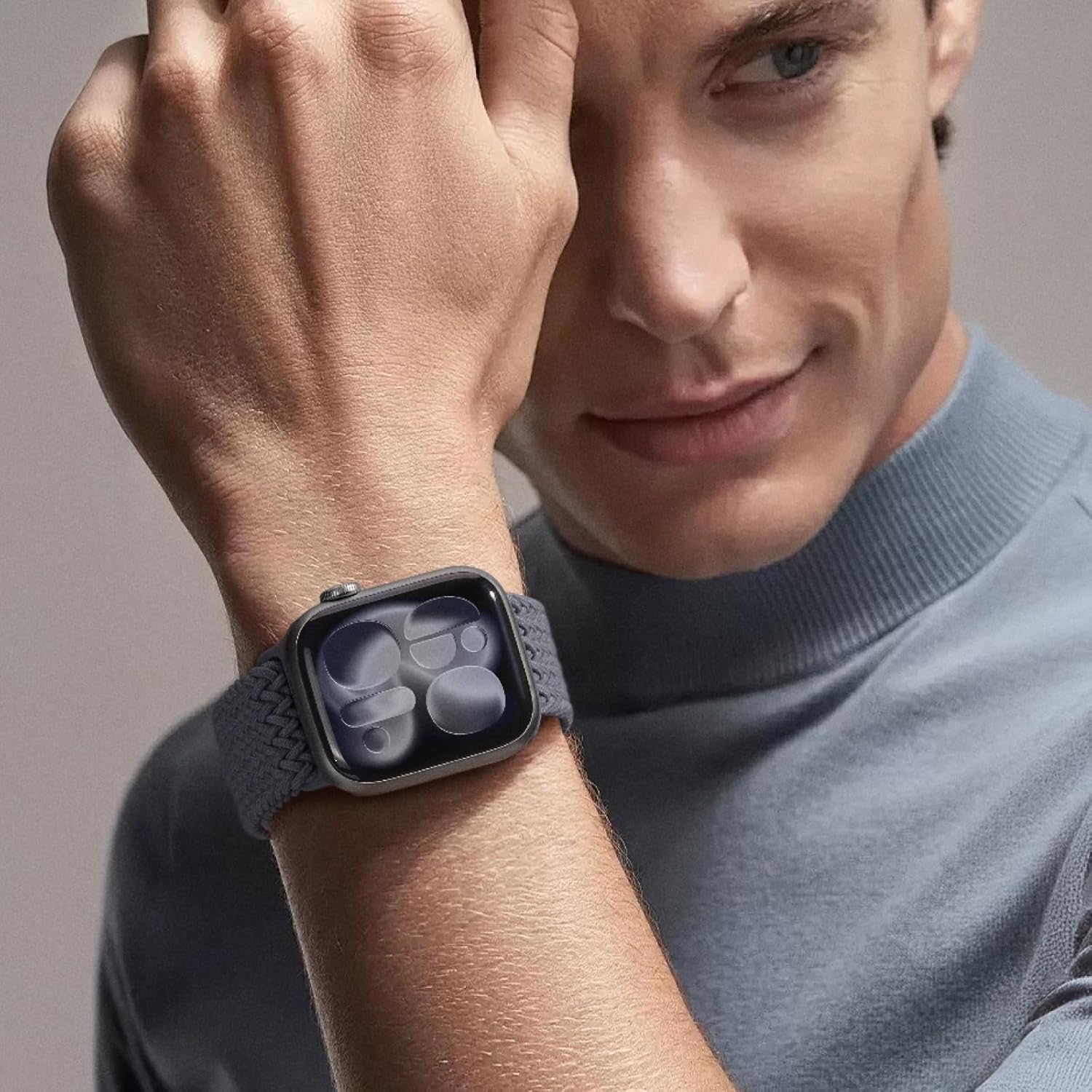 Braided Stretchy Band Compatible with Apple Watch Bands 38mm 40mm 41mm 42mm 44mm 45mm 46mm 49mm Women Men, Soft Nylon Sport Elastic Strap for iWatch Band Series 11 10 SE 9 8 7 6 5 4 Ultra 3 2 1 - Image 5