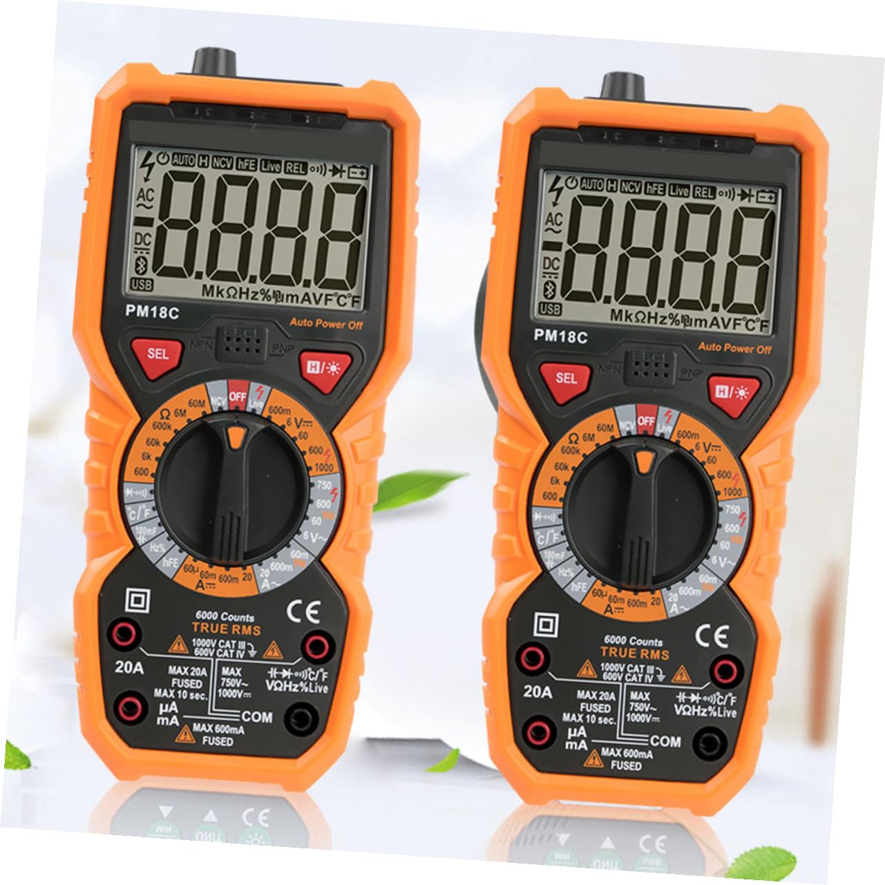 Veemoon Digitales Multimeter Multitester mit Hochauflösender Hintergrundbeleuchtung und Sicherem Abs Material für Präzise Spannungsmessung im Haushalt und Beruf
