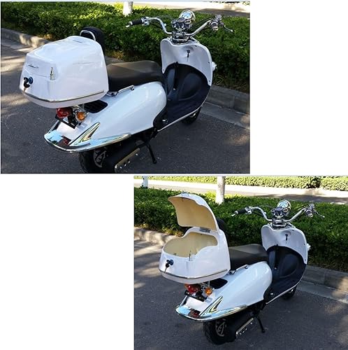Miniatura 5 de Minho Motocicleta Scooter Aluminio Tronco Lock Tail Box Lock con 2 Llaves Ajuste para Motocicletas Eléctricas Almacenamiento Tronco Scooters