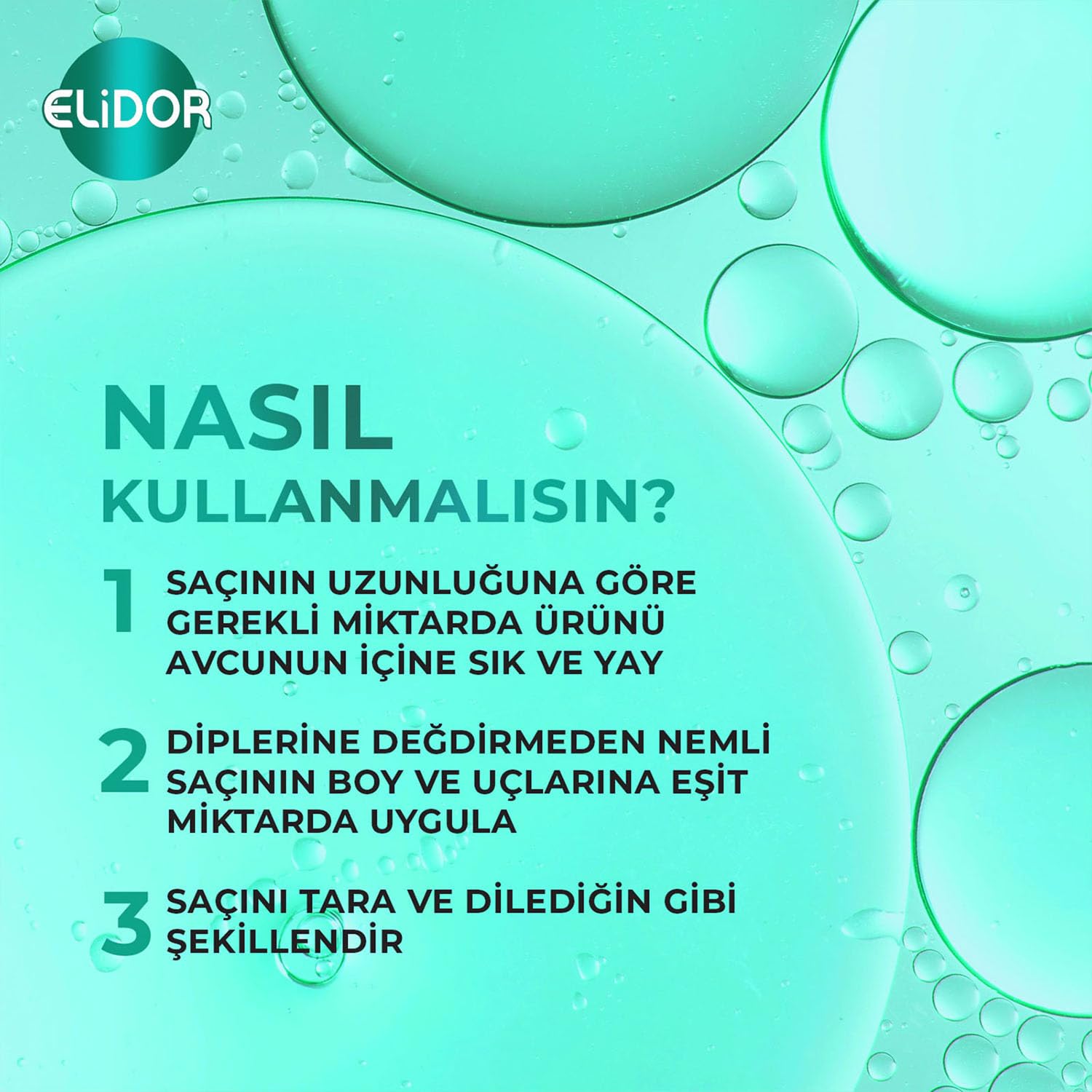 Elidor 7/24 Belirgin Bukleler Saç Bakım Kremi 240 Mililitre