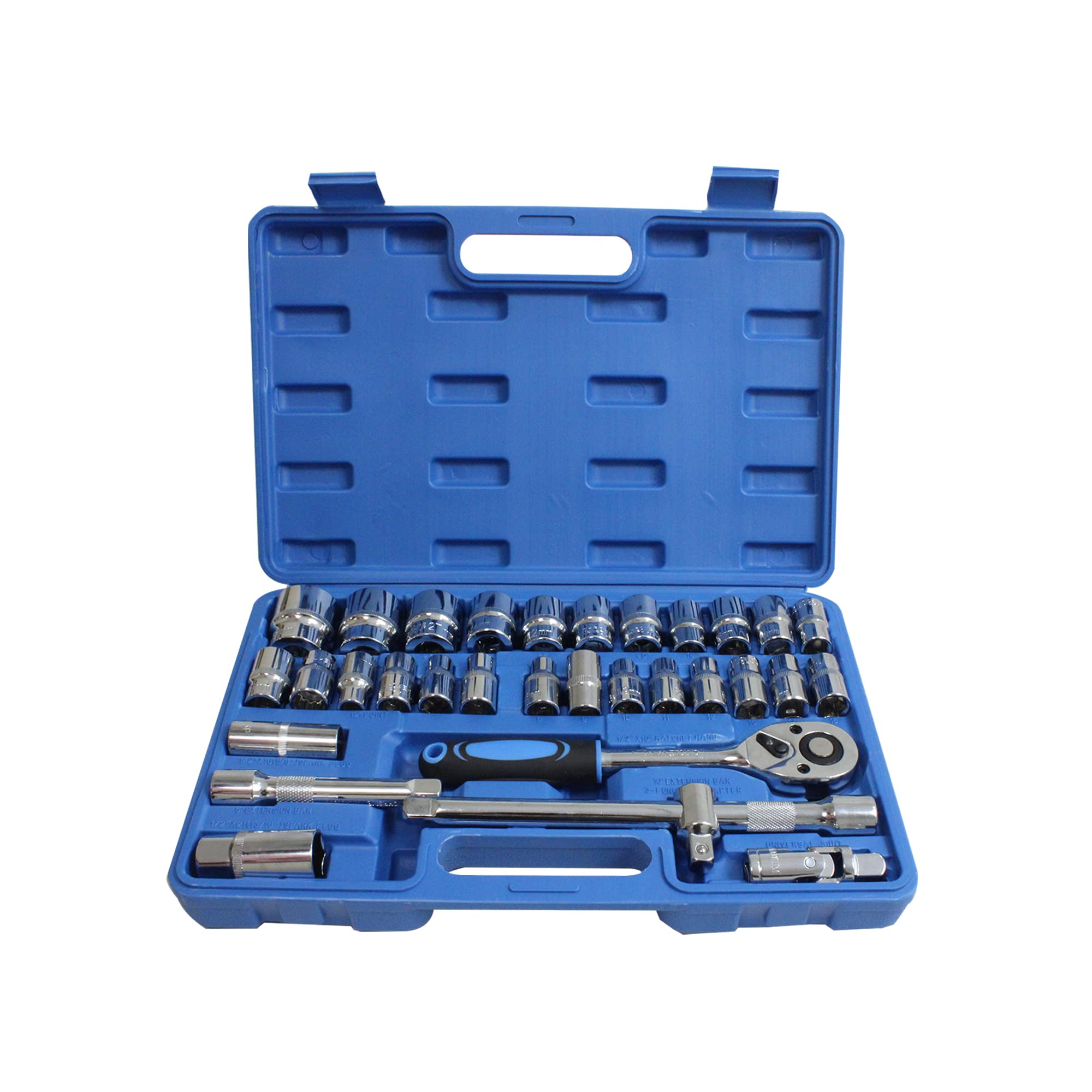Aegon Ss-32 1/2" 32Pcs 12 Point Combinational Ratchet Socket Wrench Spanner Tool Chrome Vanadium Hand Tool Kit,Dr Socket Wrench Set For Repairing Work,Diy,Auto Repairs Car & Bike-Chrome Vanadium Steel (B0C4PT7ZH6) Amazon Price History, Amazon Price Tracker