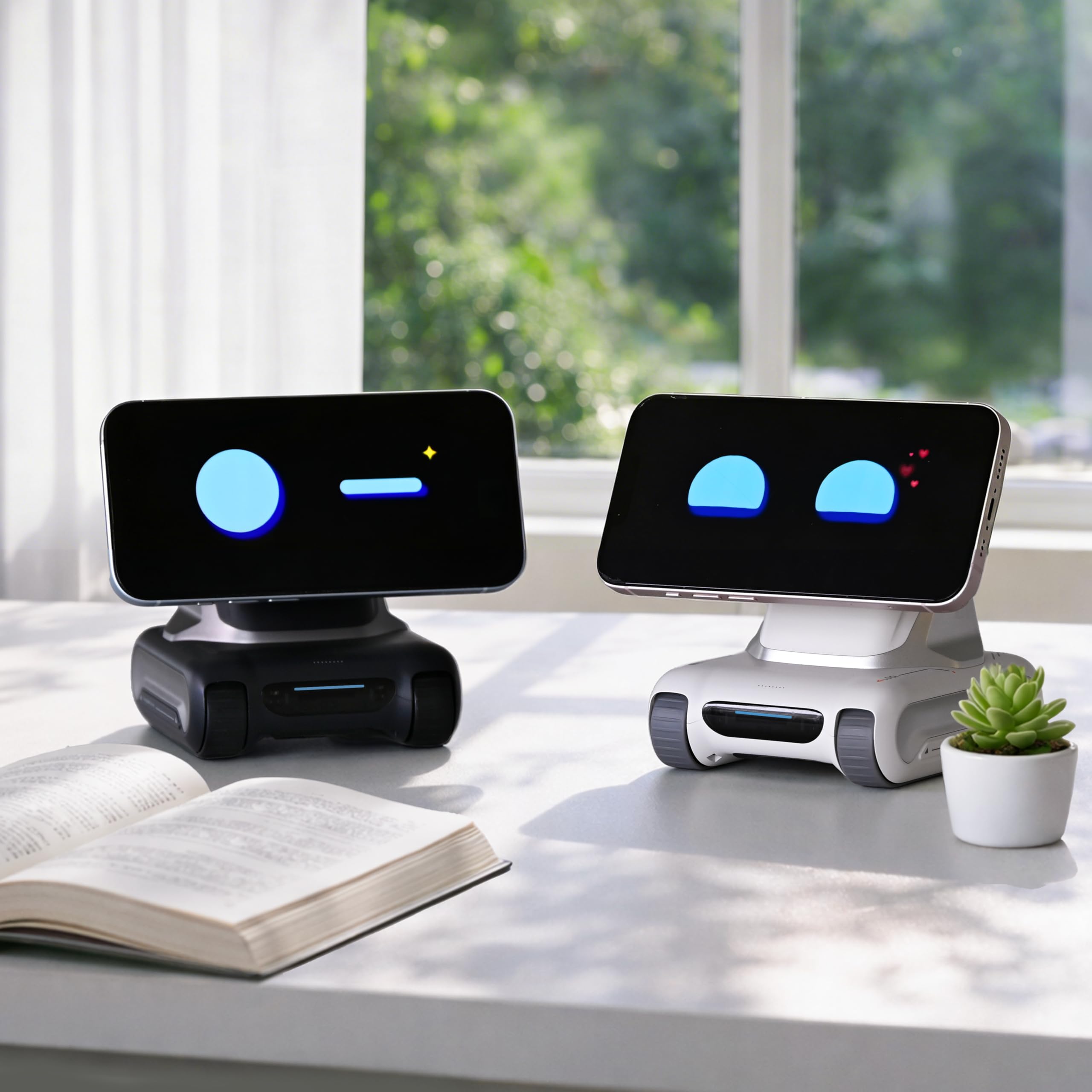 シュミ　LOOI Robot（ChatGPT搭載) Amazon.com: LOOI Robot-Space Black-AI Desktop Companion