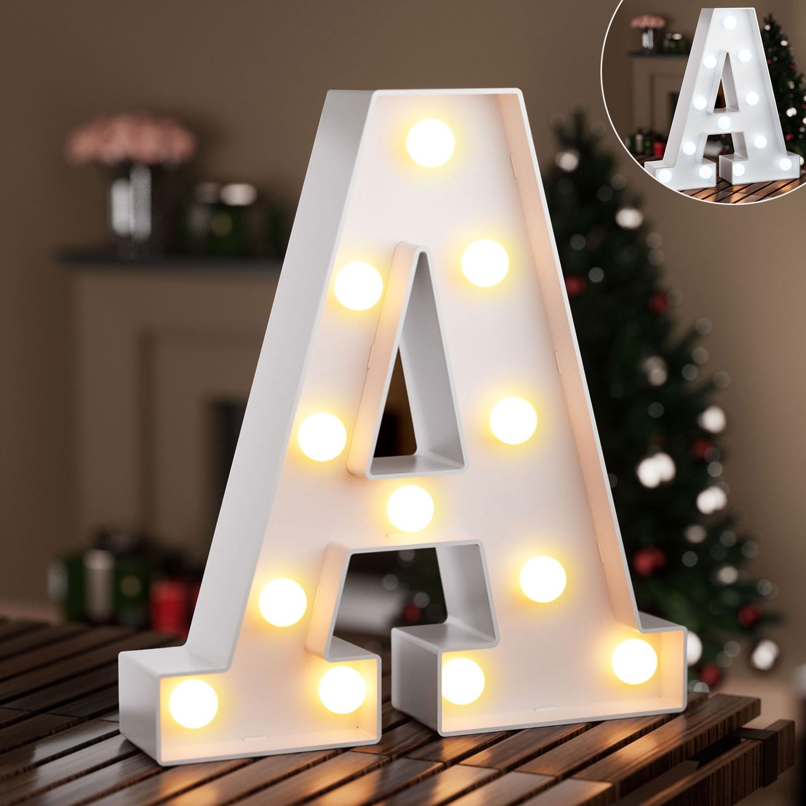 Ledido LED Light Up Marquee Numbers Sign - Cool & Warm Light up Numbers for 40th Birthday Decorations, LED Number Lights for Wedding Anniversary Grad Home Bedroom Table Wall Party Decor, Number 40 — view 30