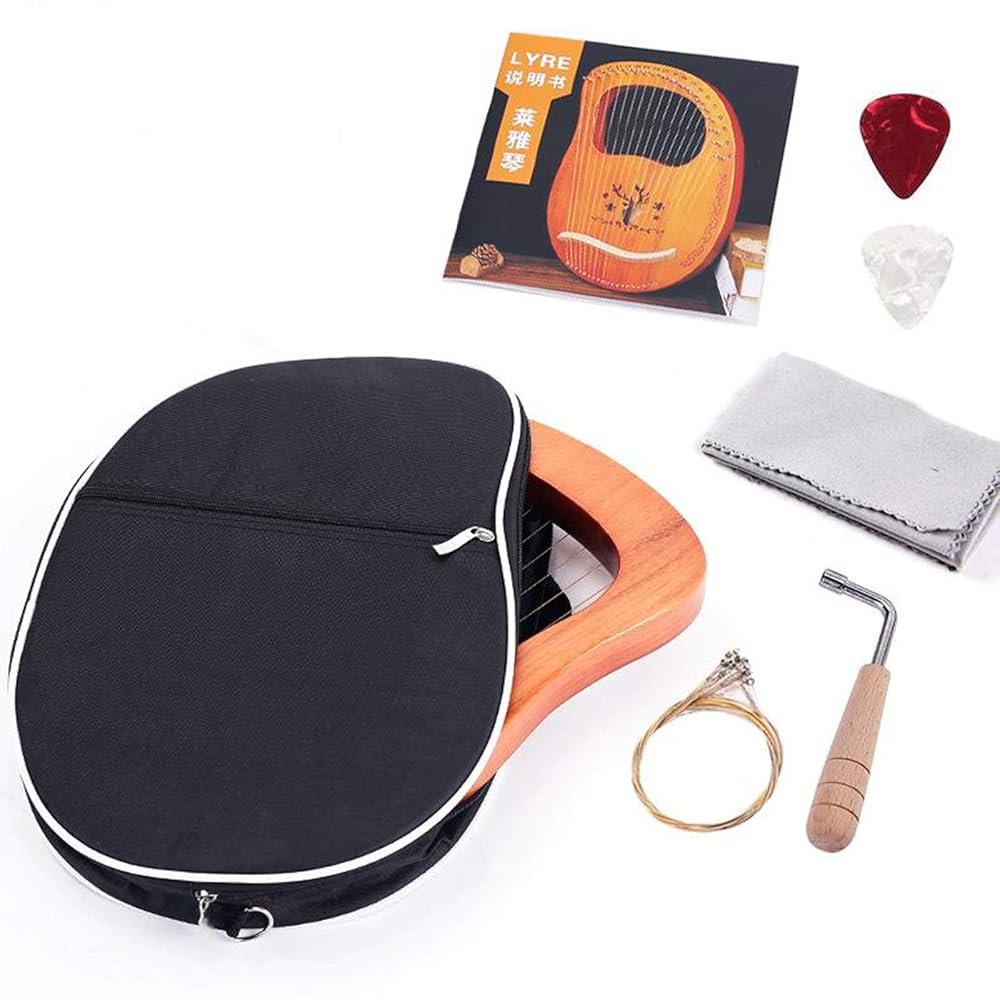 削除前お値下げ❣️大きな木製ハープと収納バック Amazon.co.jp
