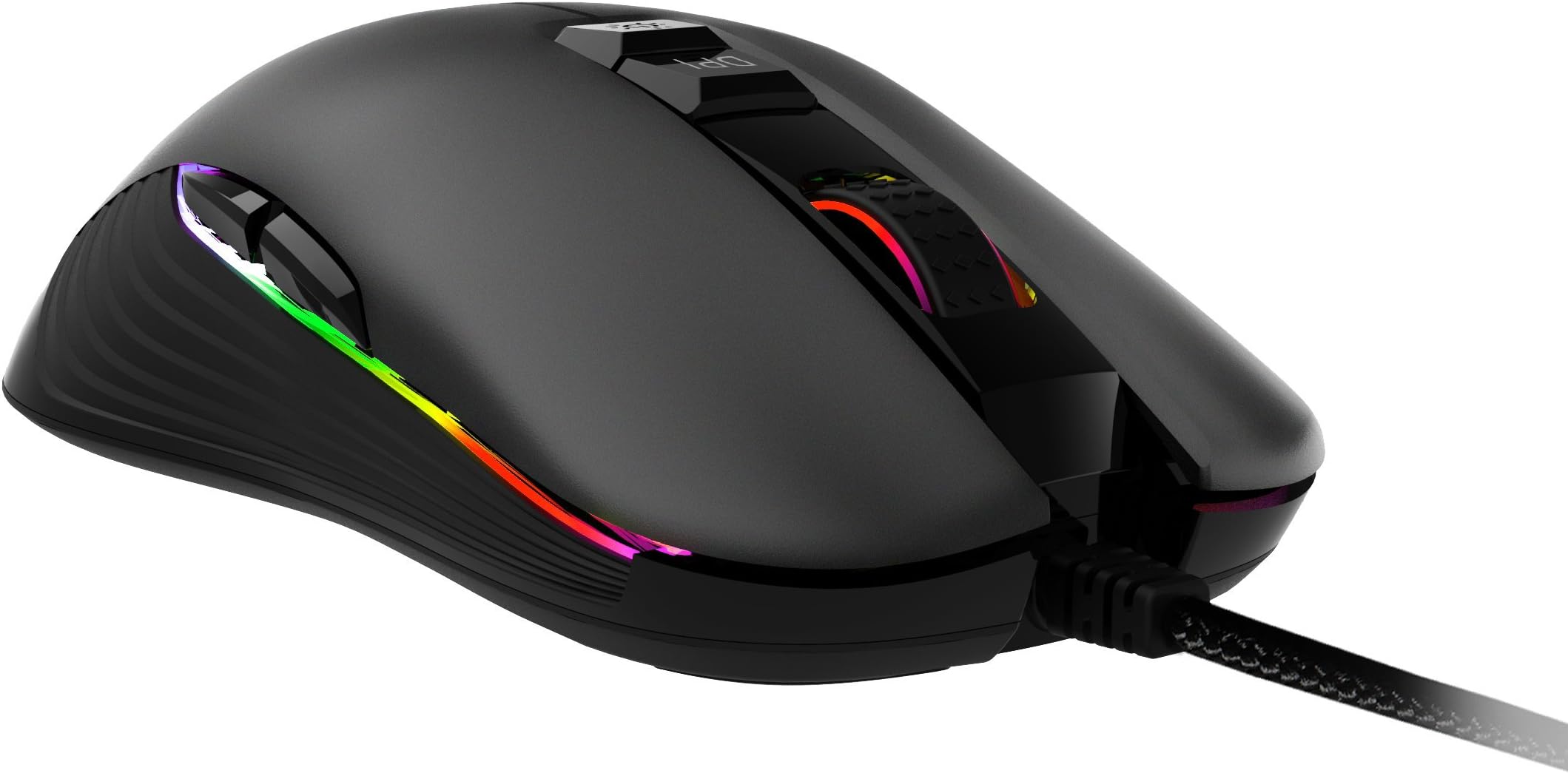 Gaming Mouse, USB Wired Gaming Mice with DPI, Avago 3509 Sensor,Ergonomic Gaming Mouse for Computer Laptop PC (Led Black)