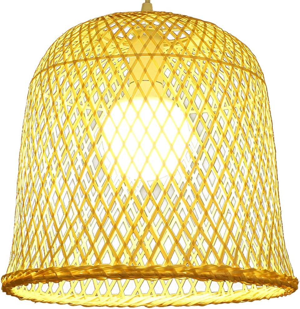 Lanterne suspension rotin ZR98US abat-jour tressé main de haute qualité hauteur modulable