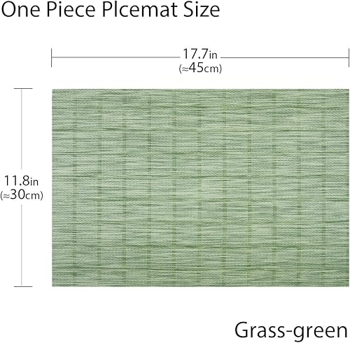 Miniatura 2 de BeChen - Manteles individuales, lavables, fáciles de limpiar, de vinilo, para mesa de comedor, para interiores y exteriores