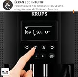 Krups Essential Coffee Machine Bean Grinder Espresso Coffee Maker LCD Display Automatic Cleaning Black Cappuccino Steam Nozzle YY8135FD - 5
