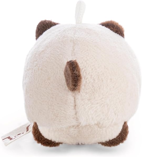 Siamy 62928 - Morbido Gatto Siamese di Peluche, per Coccole e Giochi, per Bambini e Adulti, Fantastica Idea Regalo, 5 cm, Marrone - 4