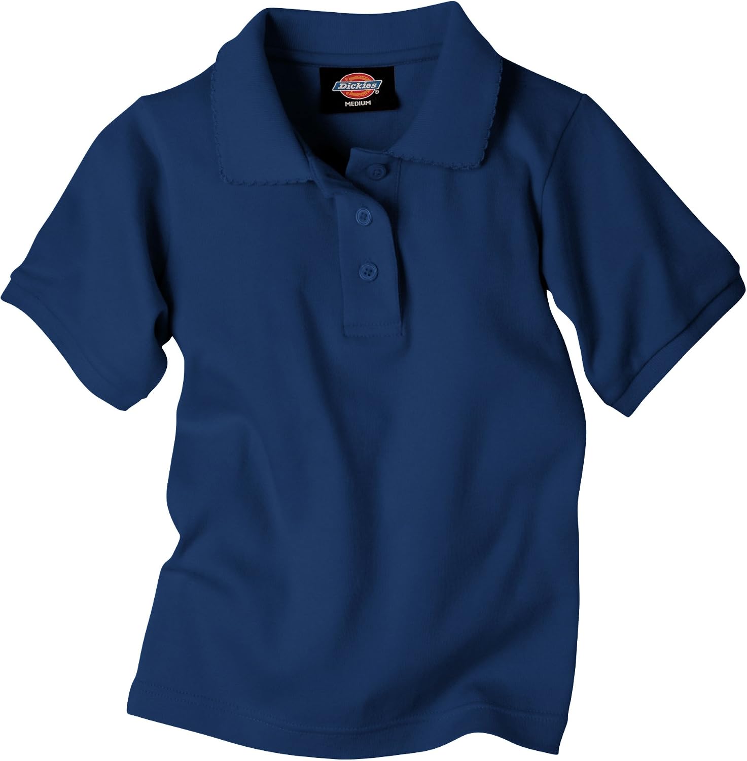 Dickies Big Girls' Picot Collar Top