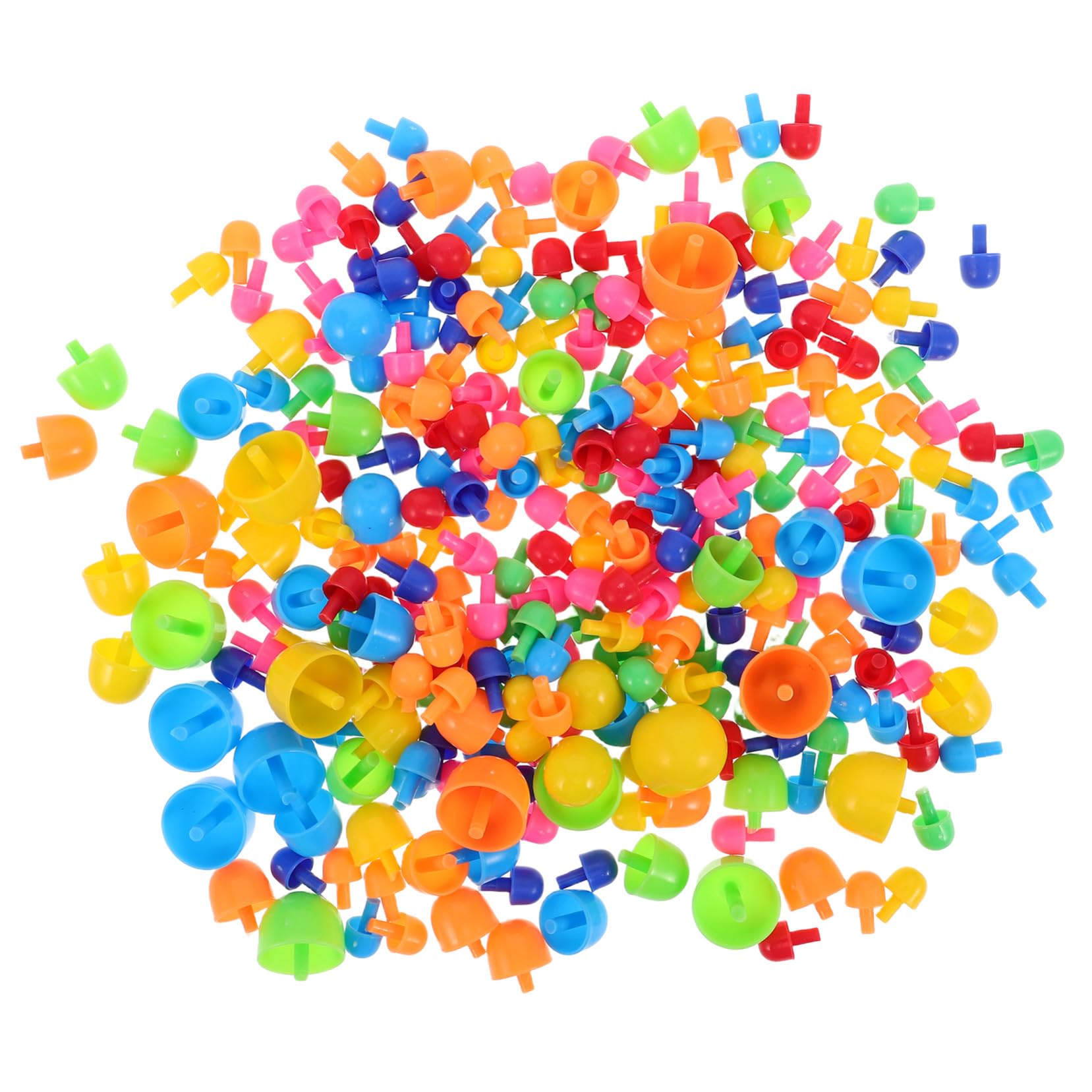 VICASKY 592PCS Mushroom Nail Pegboard for Educational DIY Puzzle Small Pegs for Fine Motor Skill Development Creative Handcraft Peg Puzzle for Boys and Birthday