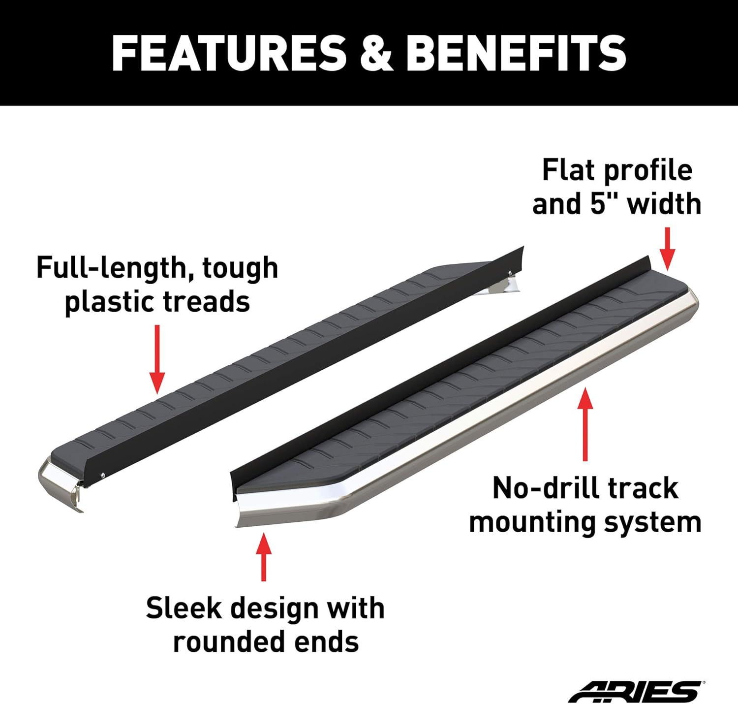 Features and Benefits of ARIES AeroTread Running Boards