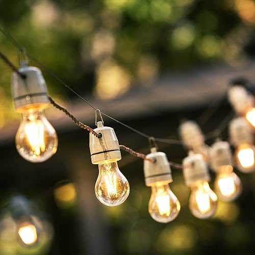 Miniatura 9 de Newhouse Lighting STRINGKIT2 - Kit de suspensión de acero inoxidable con alambre recubierto de vinilo para luces de patio al aire libre de hasta 48
