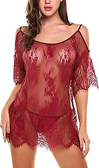 Women Lingerie Set Lace Solid Teddy Hot Strap Babydoll Lingerie Honeymoon Bikini with Panty