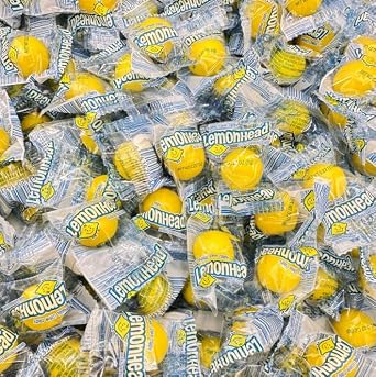 Lemonhead Candy, 3lb Bulk Bag, Individually Wrapped, Original Lemon Head | Approx. 185 Count, Individually Wrapped, Original Lemon Head Hard Yellow Candies