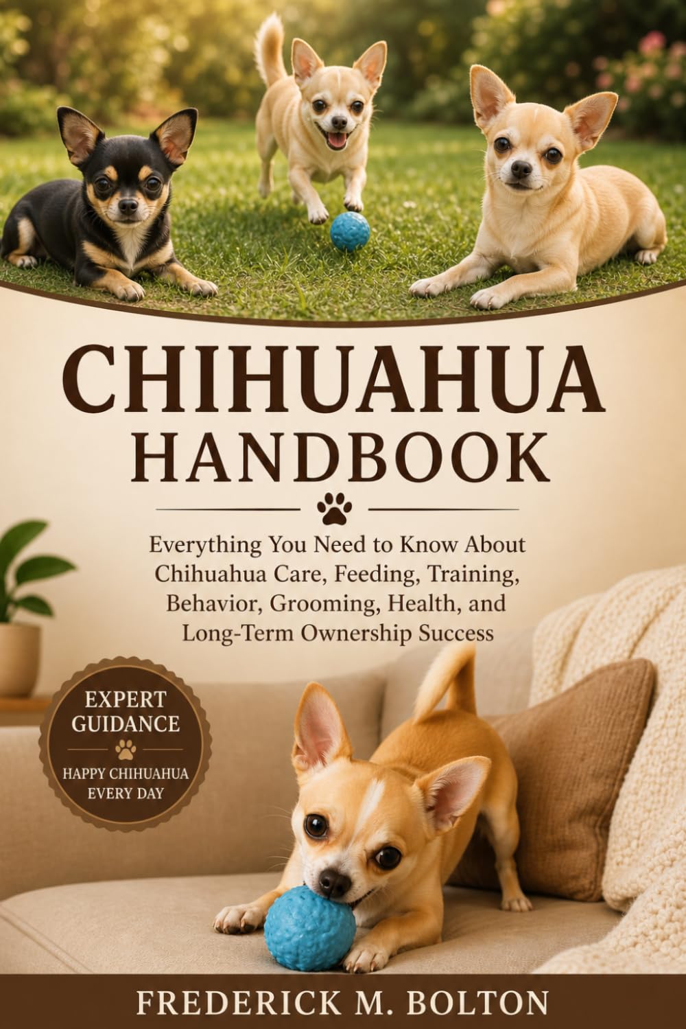 CHIHUAHUA HANDBOOK: Everything You Need to Know About Chihuahua Care, Feeding, Training, Behavior, Grooming, Health, and Long-Term Ownership Success