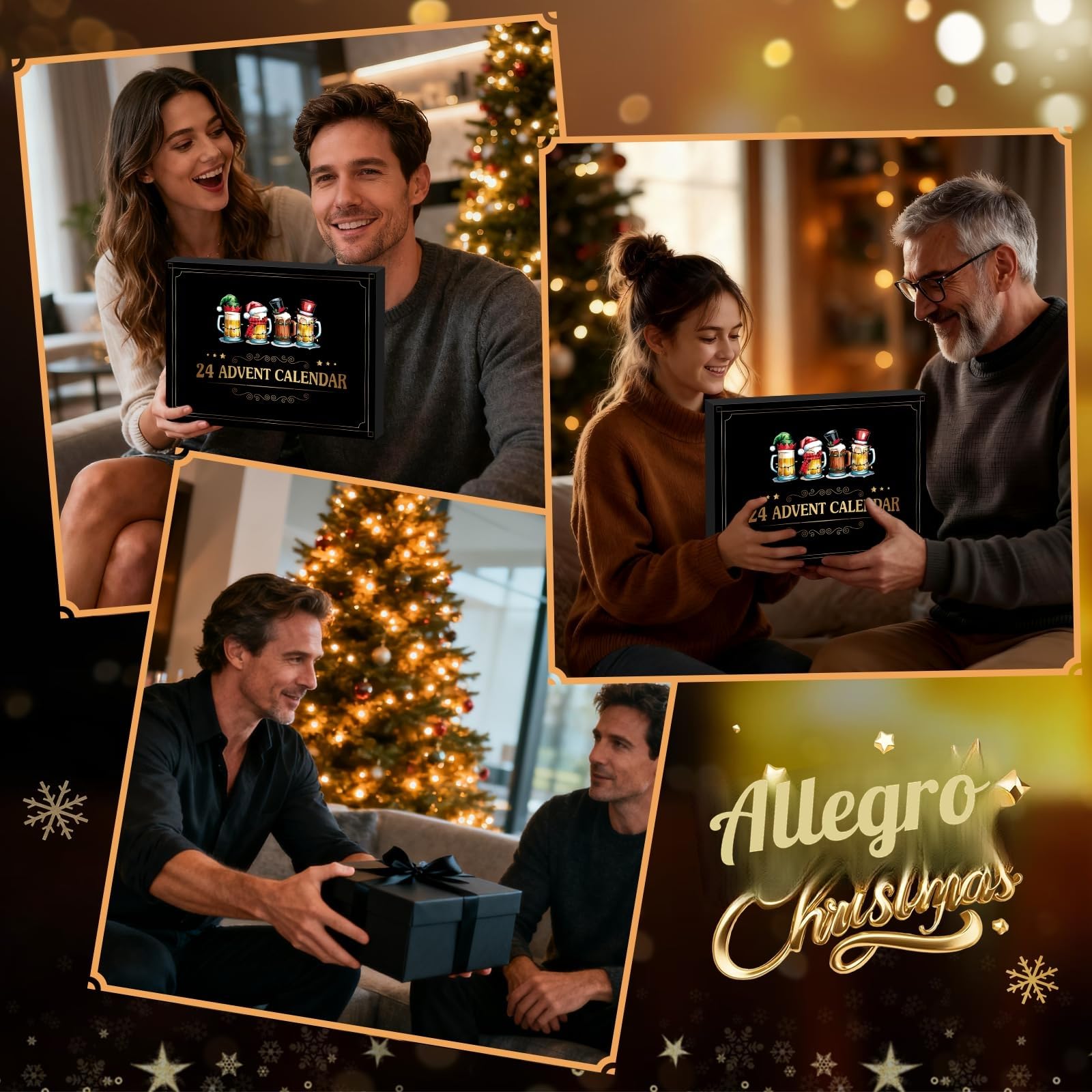 Calendario Avvento Uomo, Regalo Uomo Natale 2025, Regali Natale Originali per Papà e Suocero, Idee 24 Regali di Dell’avvento per Adulti, Inclusi Apribottiglie Moto, Fiaschetta e Sottobicchieri