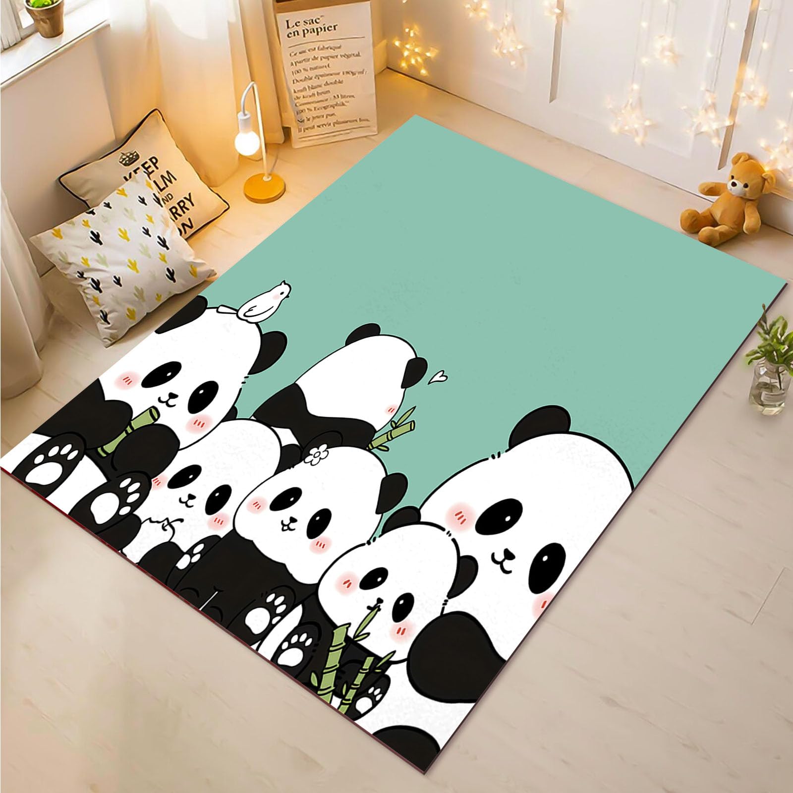 Tapis panda enfant anti-froid et antidérapant pour protéger les petits au sol