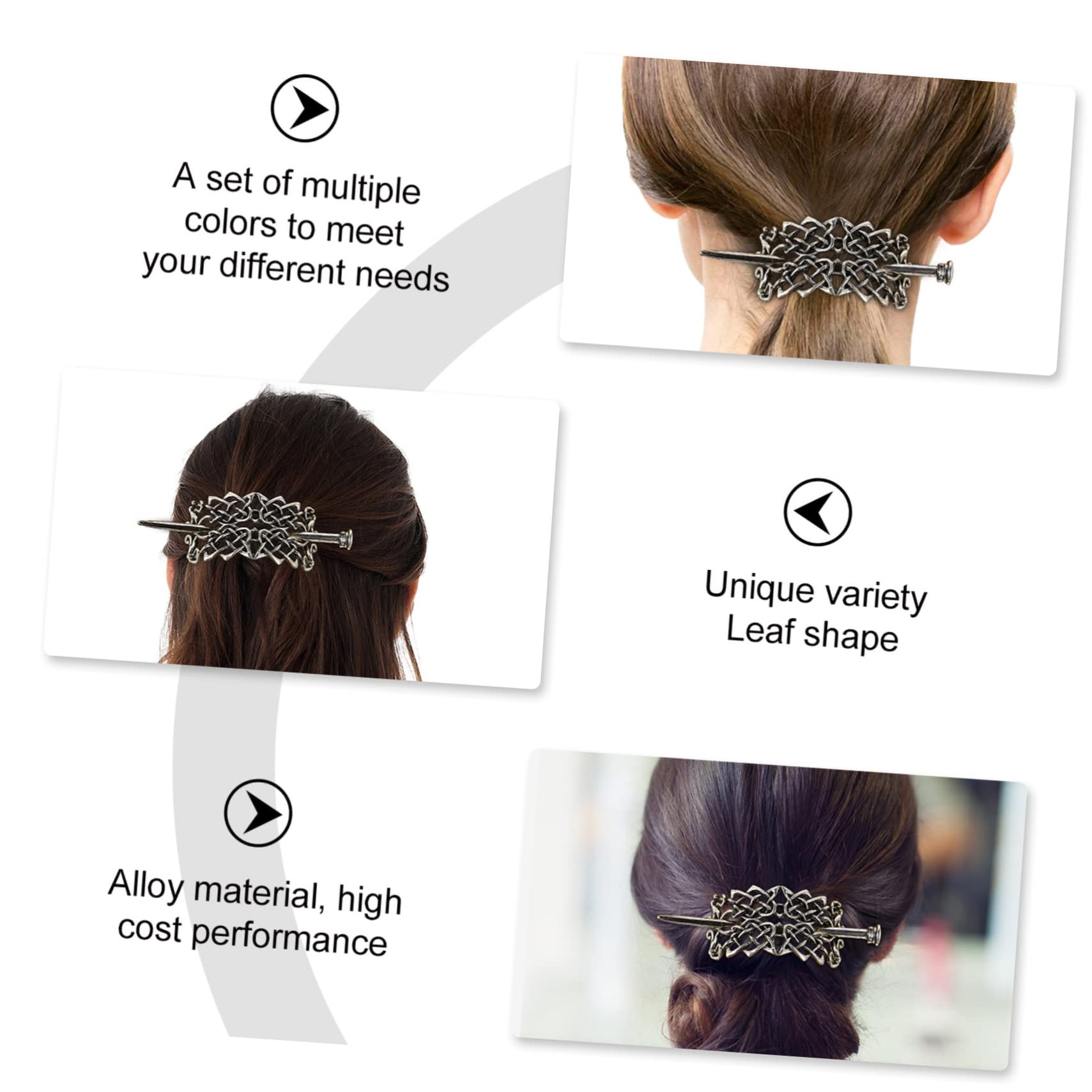 Mikinona 6stücke Vintage Viking Runes Haarnadeln Retro Knot Hair Pin Slide Clips Für Lange Haarschmuck-accessoire Für Und Mädchen