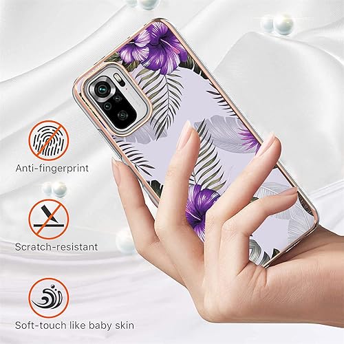 Miniatura 3 de XYX Funda para Xiaomi Redmi Note 10s, diseño de mármol brillante TPU IMD parachoques híbrido a prueba de golpes funda protectora para Redmi Note