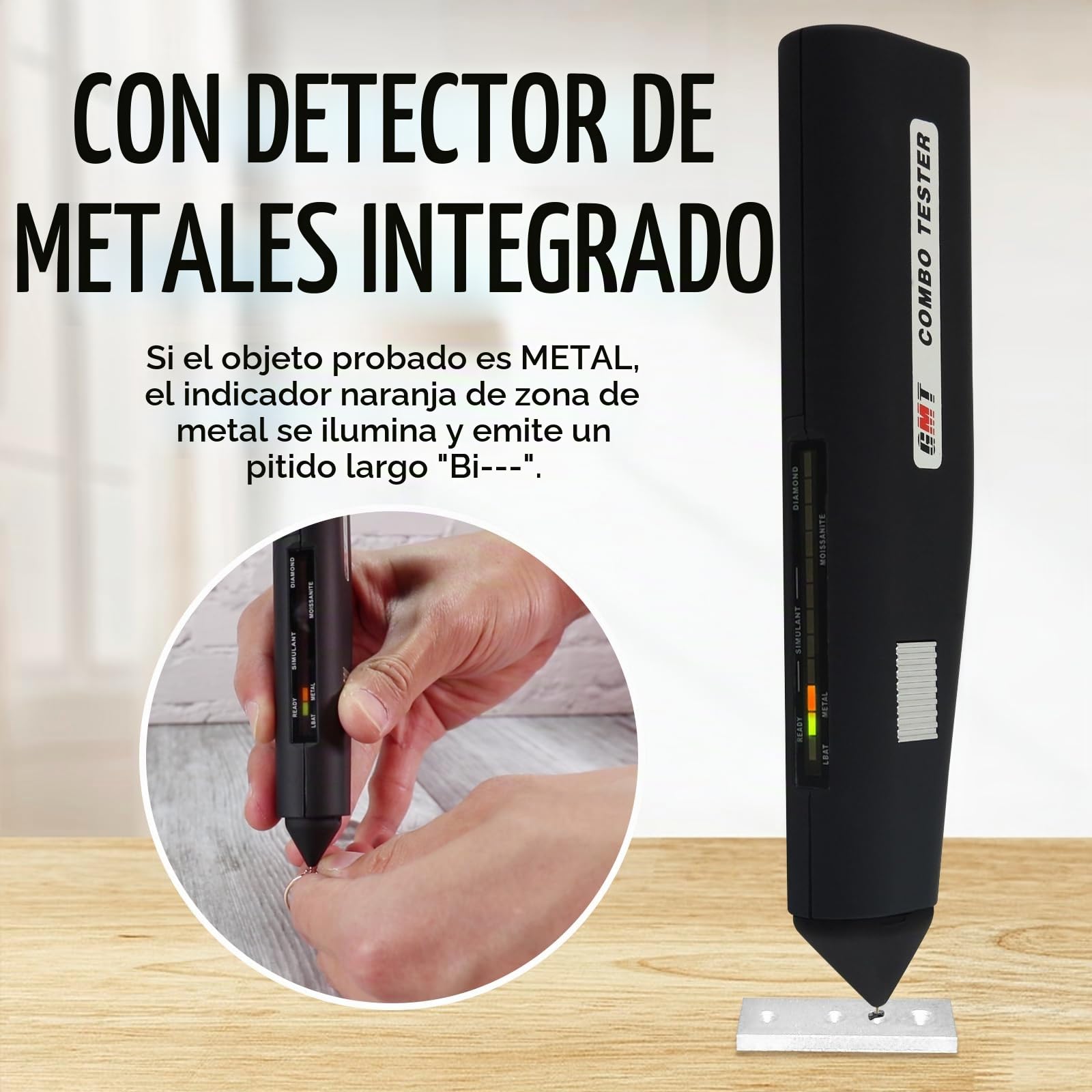 Kit de Herramientas de Selección de Probador de Joyas de Gemas Combinadas de 2 Puntos Para Profesionales, Selector de Joyas, Diamantes, Moissanita, Metal, Piedras Preciosas, Selector Novato