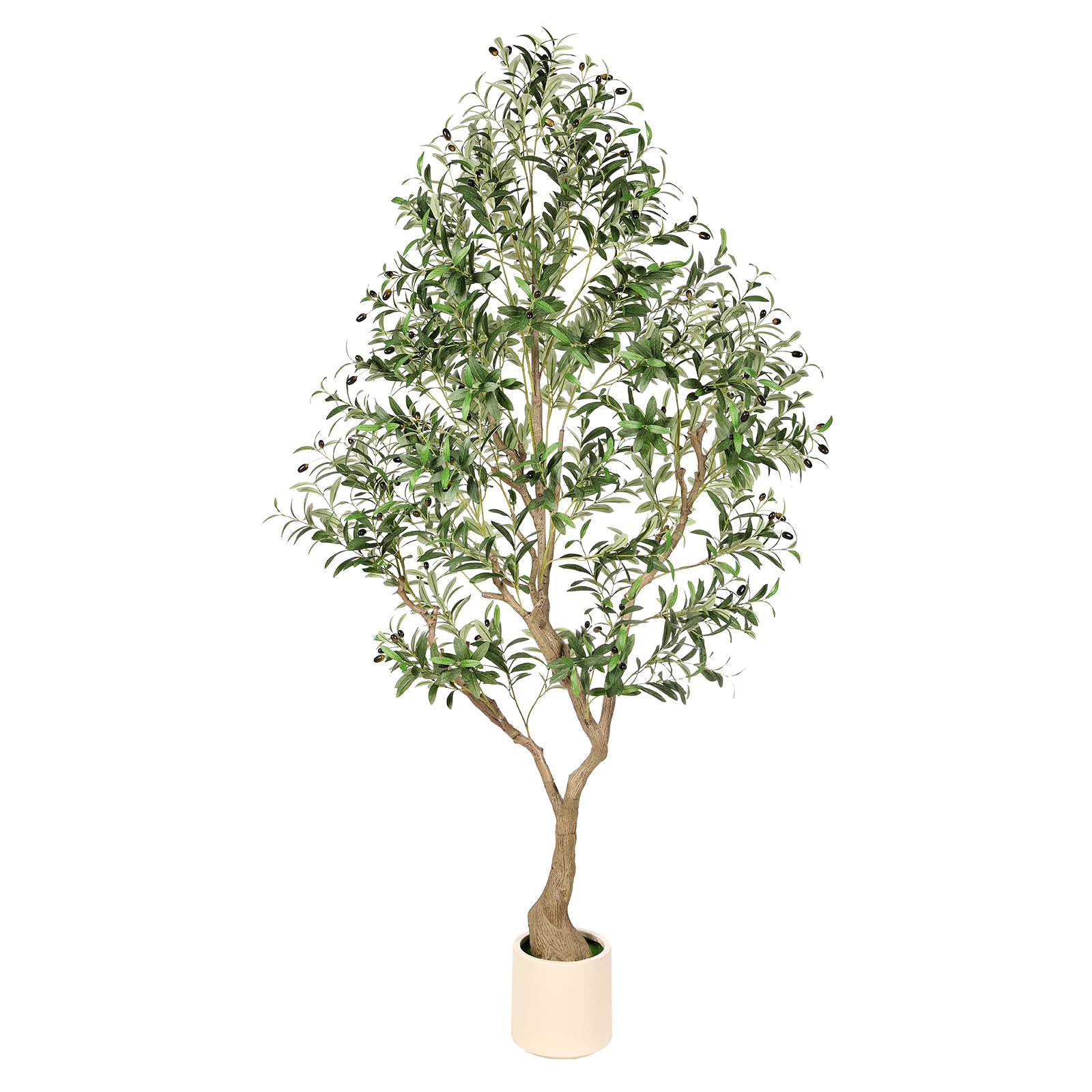 Amazon.com: FEELEAD Olive Trees Artificial Indoor 7ft - Large Faux