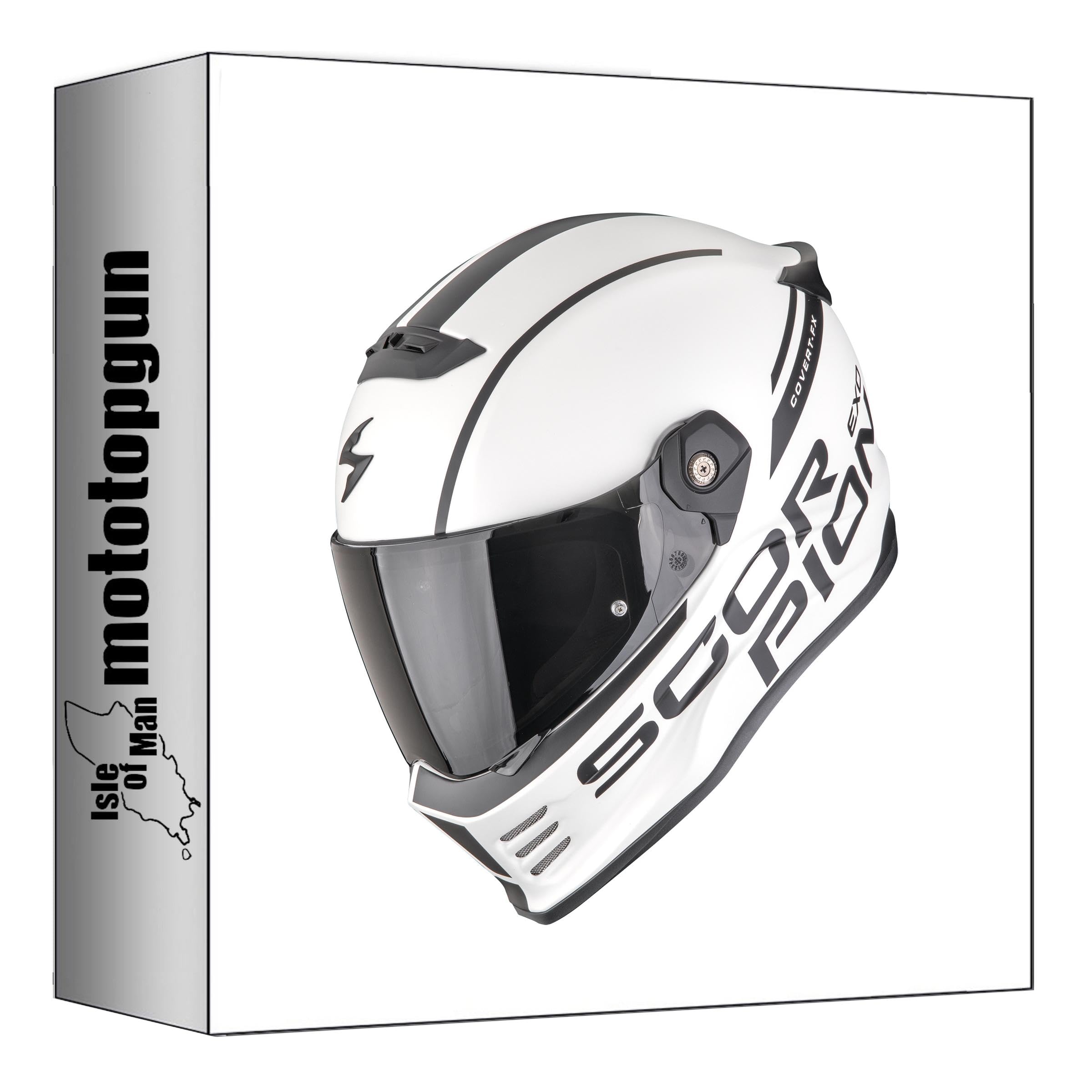 Casque intégral Scorpion Covert FX Danko protège les motards du vent