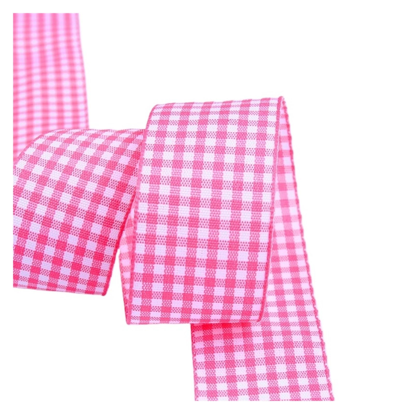 Karierte Bandrolle aus Baumwolle mit Gingham-Karomuster