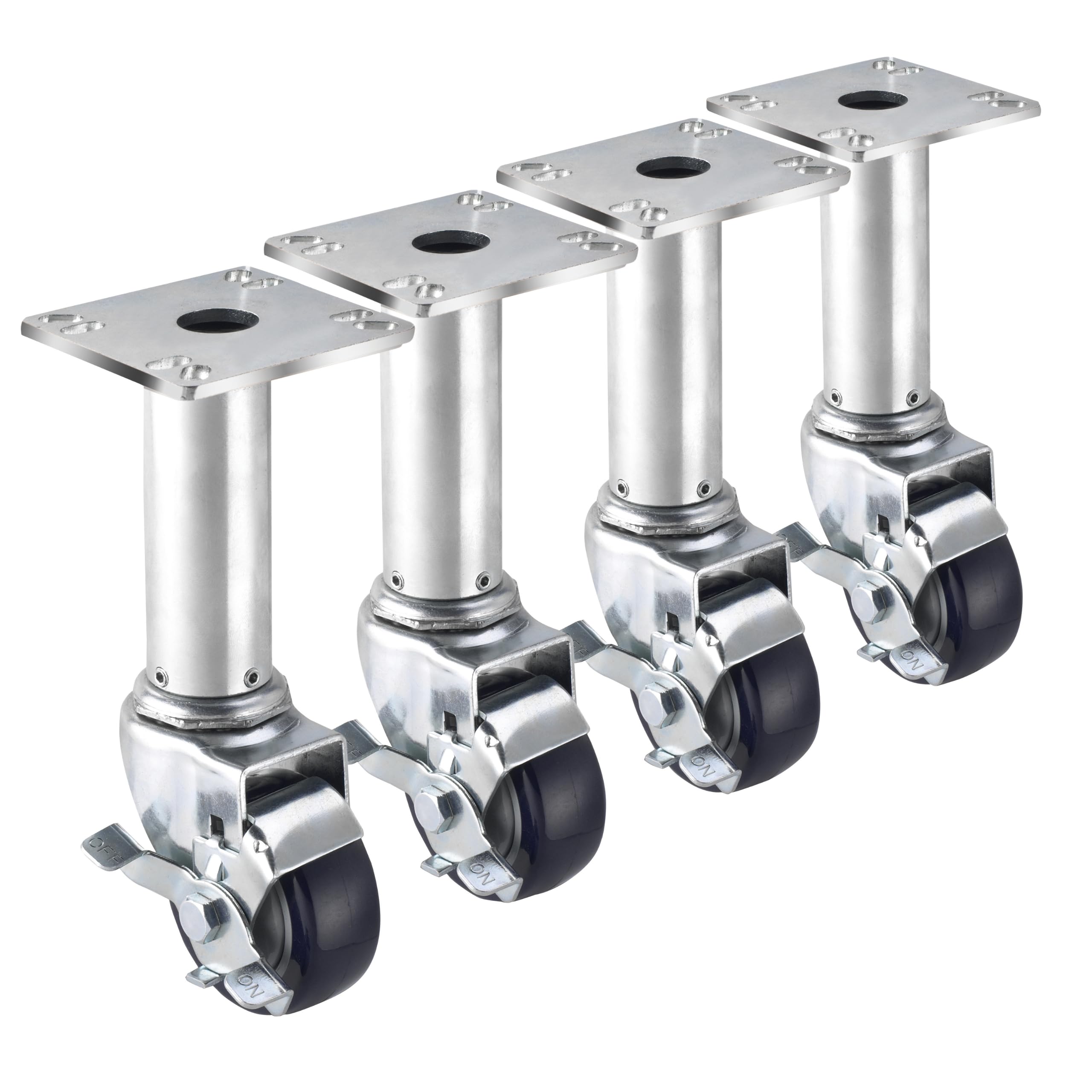 Krowne Adjustable Height Plate Caster – Metal, Silver, Model 28-117S
