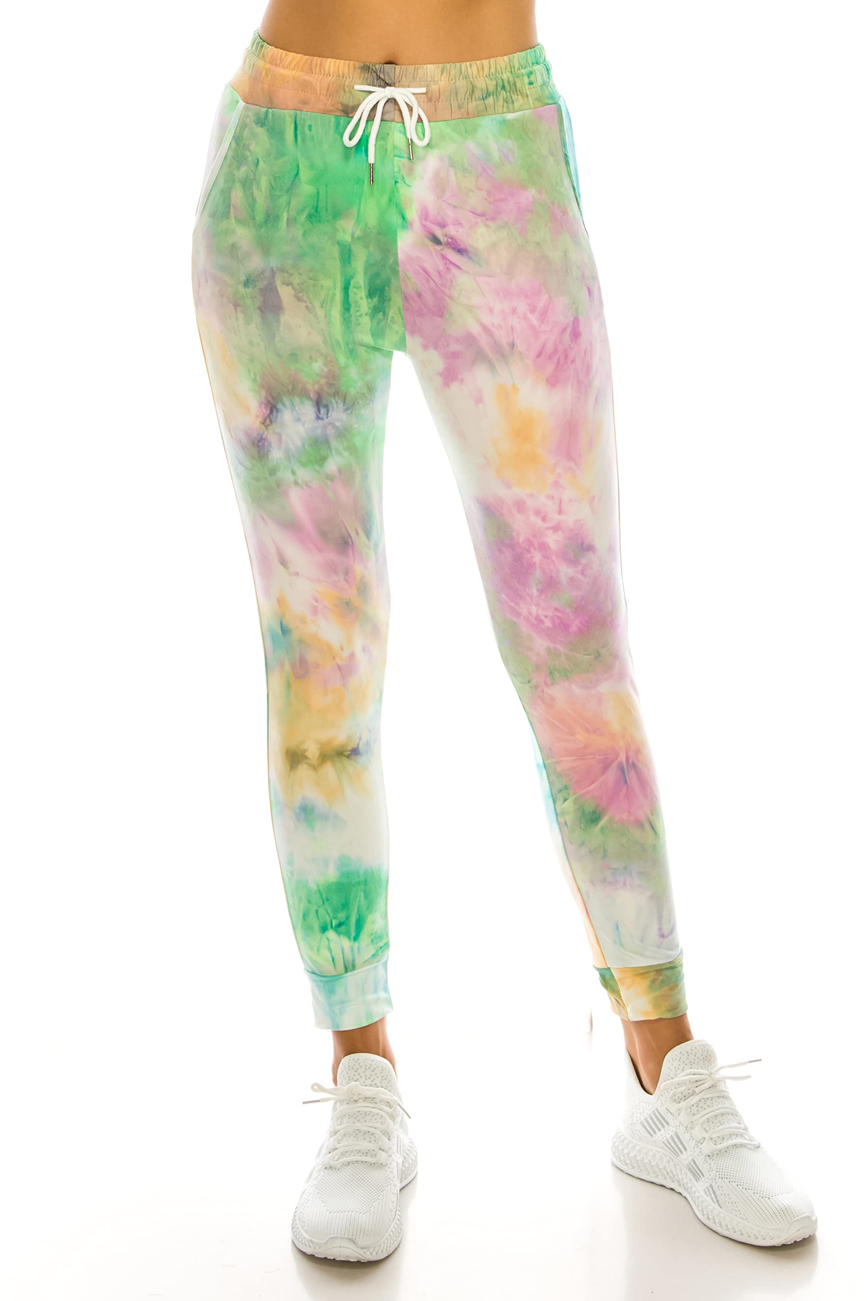 LA12ST Jogger Pants for Women Womens Sweatpants Drawstring Pockets Soft Workout Yoga Lightweight Lounge Pants