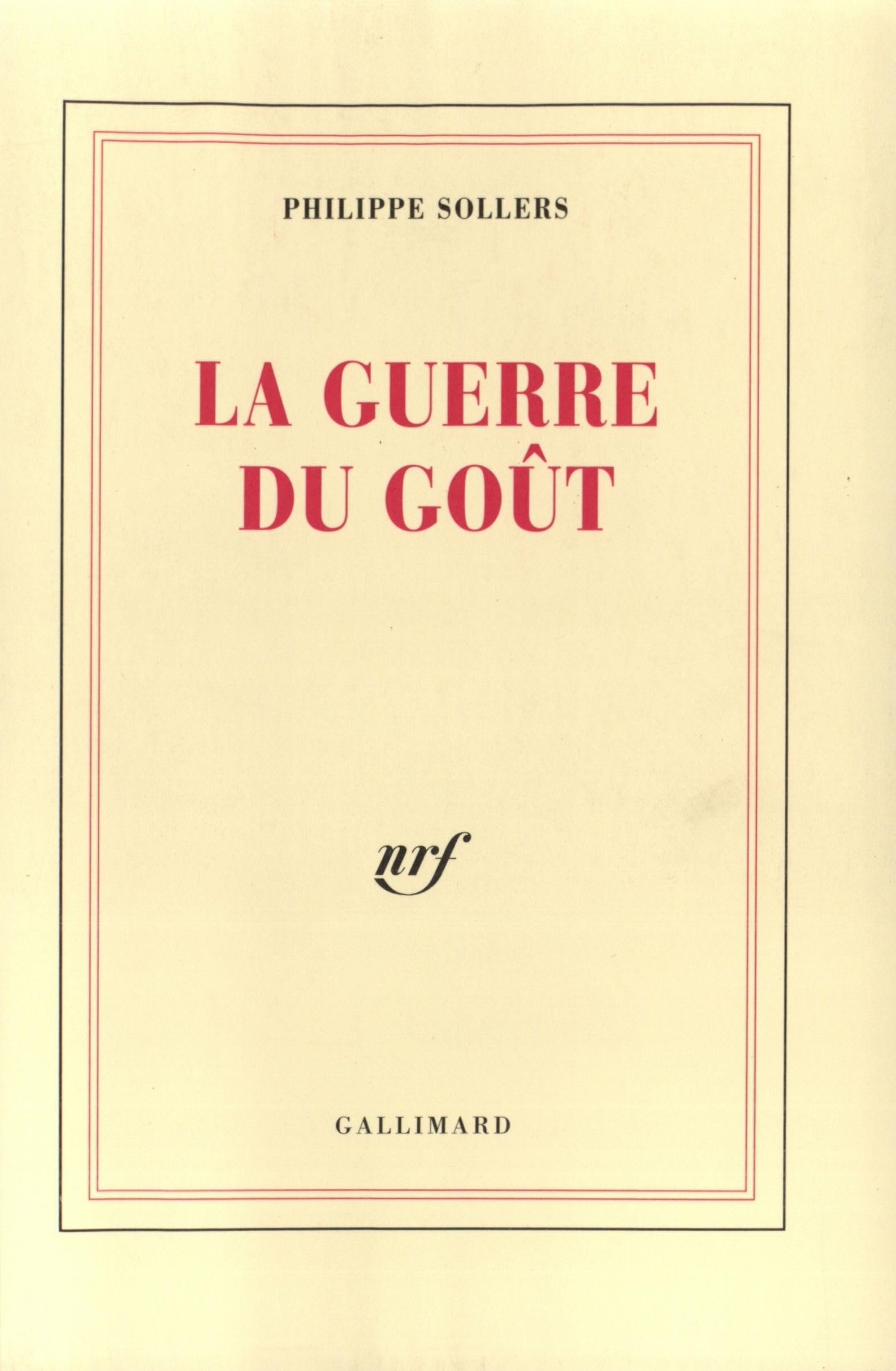 La Guerre du Goût