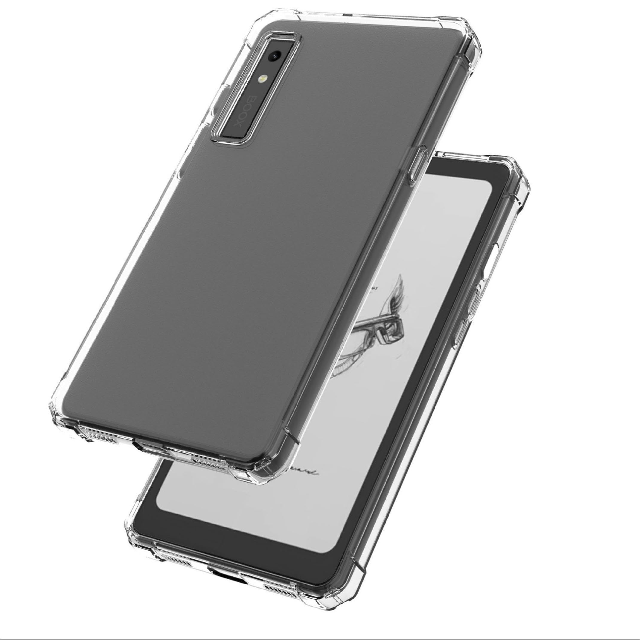 Custodia TPU Per BOOX Palma 2 Pro – Trasparente, Airbag Antiurto, Con Portapenna