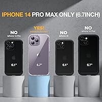 Vista 1221 de Miracase - Funda magnética para iPhone 13 Pro Max de 6.7 pulgadas (compatible con MagSafe), transparente, completo, protector de pantalla de vidrio