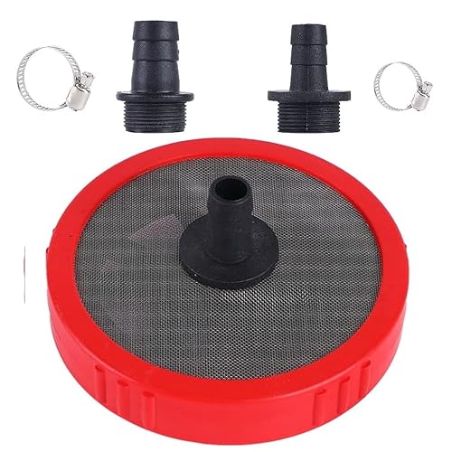 Miniatura 1 de Filtro de manguera para el hogar, filtro de sedimentación de bomba de agua, malla 40 de acero inoxidable 304, incluye 2 puertos de conexión (ID1/2