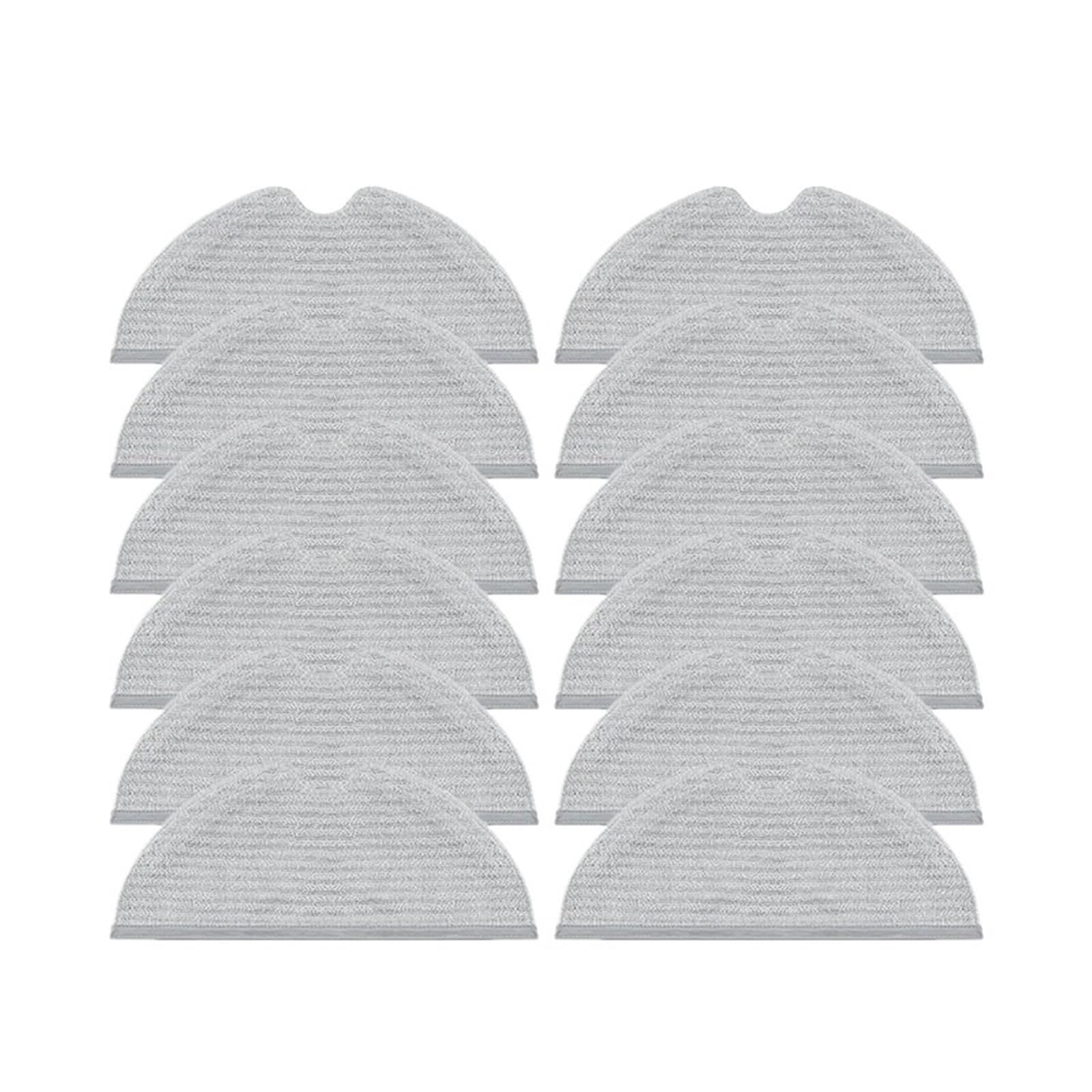 Genterun 12 Pcs Vacuum Cleaner Mop Cloth，Compatible For Dreame，D9 D9max D9pro L10pro，Mop Robot Vacuums Accessory(12 Pcs)