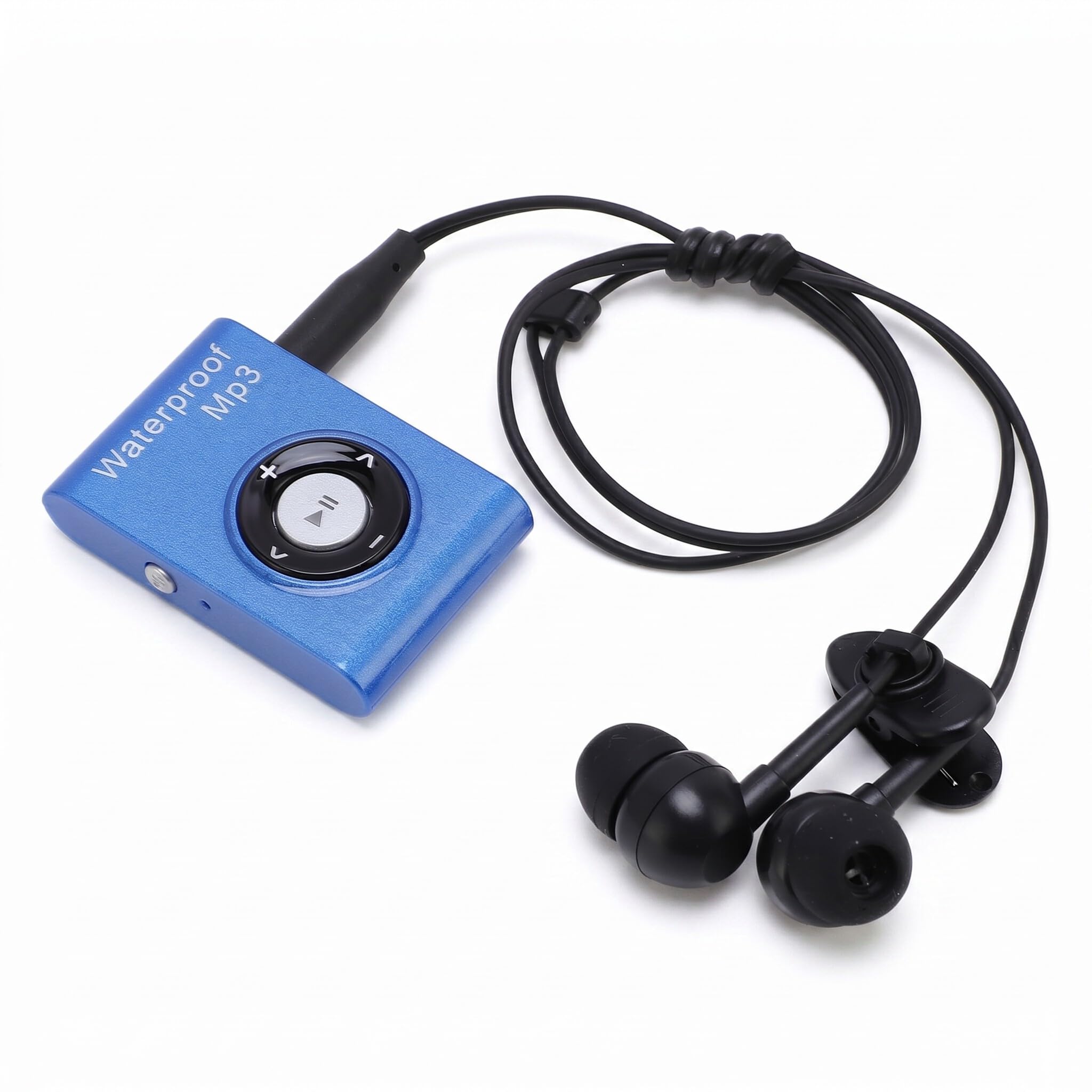 Bewinner Player MP3 da 8 GB per Nuoto e Corsa, IPX8 Waterproof Underwater Music Player, Clip Multifunzionale MP3 con Cuffia (BLUE)