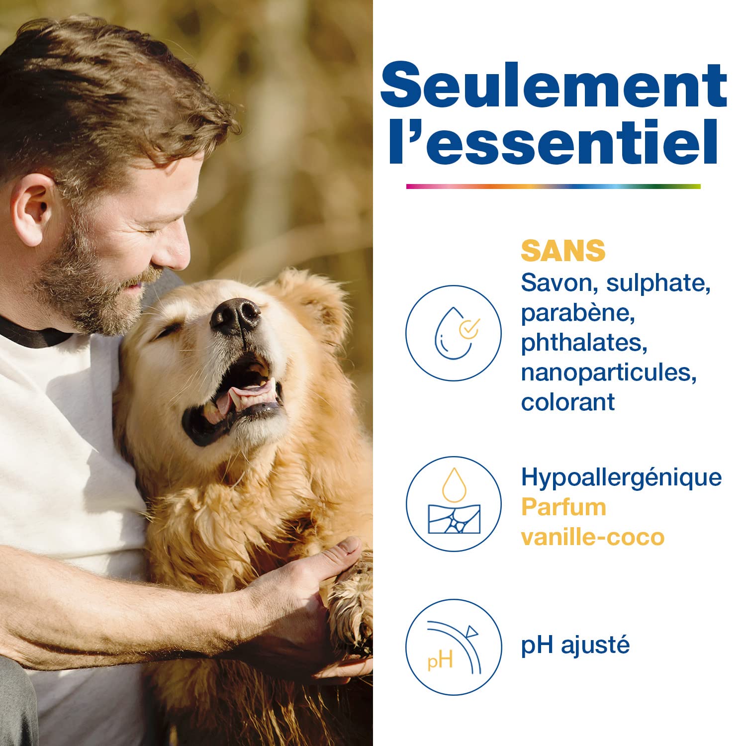 Douxo S3 PYO Shampooing nettoyant, désinfectant et apaisant pour Chiens et Chats avec des irritations, des Boutons ou des croûtes, 500ml