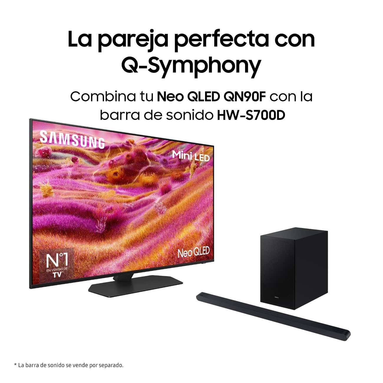 Samsung TV 50 Pulgadas Neo QLED QN90F 4K Mini LED Smart TV con Vision AI, Pantalla sin Reflejos con Glare Free y Quantum Matrix Technology Plus