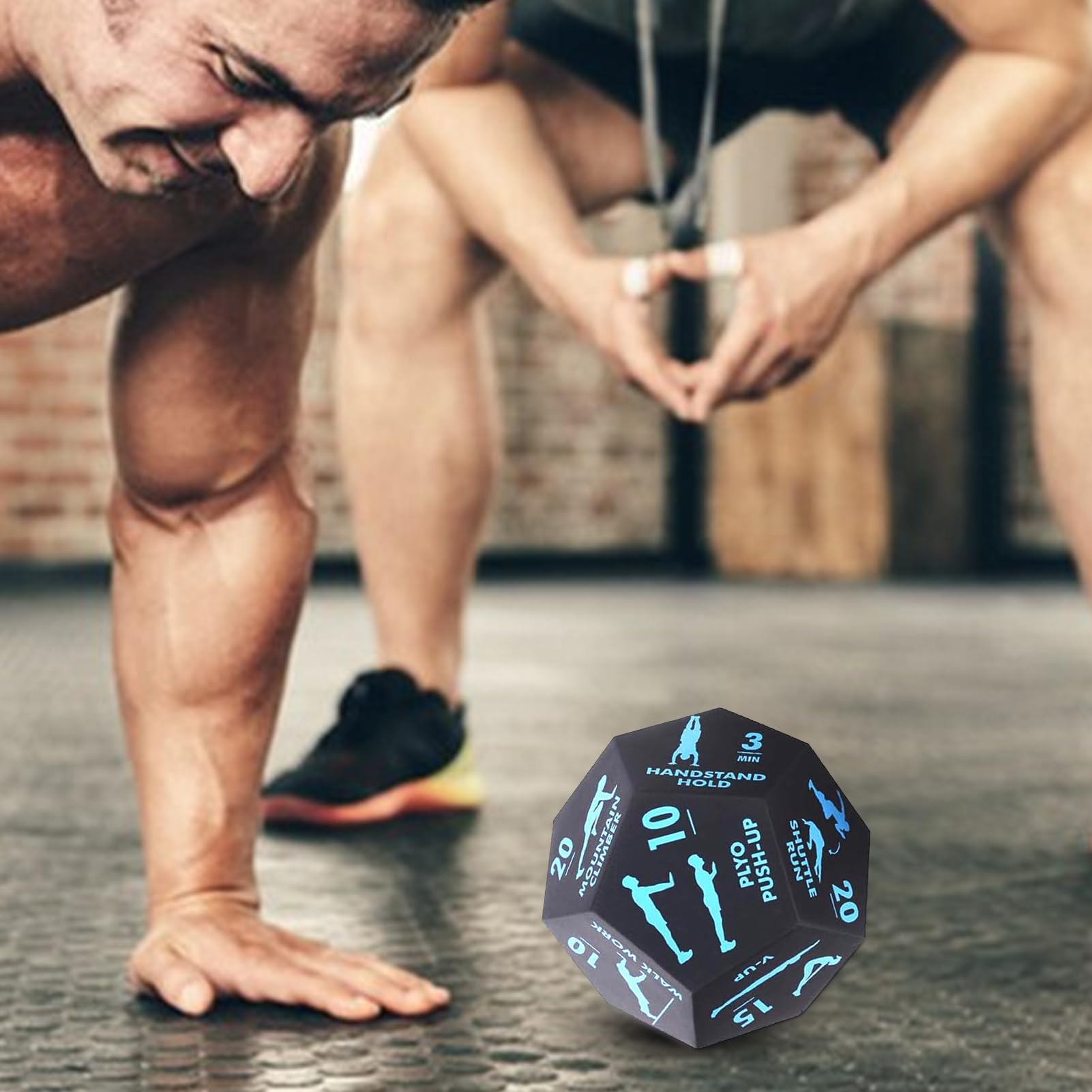 Generico Dadi Fitness Per Allenamento | Dadi Allenamento 12 Facce Per Esercizi | Attrezzatura Sportiva Per Donne E Uomini Squat Yoga Affondi Stretching Flessioni